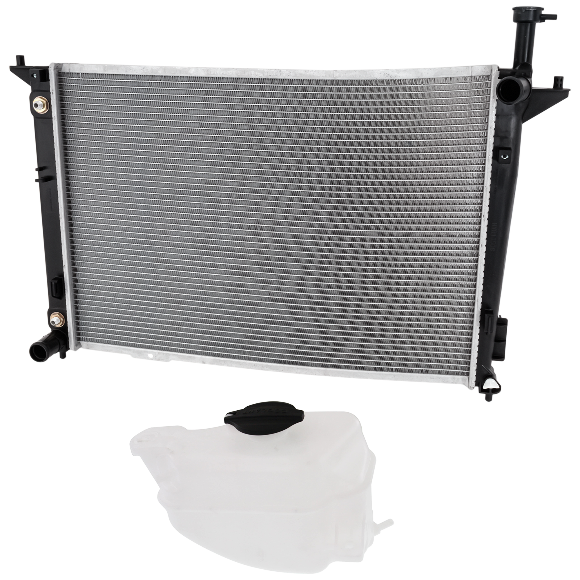 AM SEDONA 15-21 RADIATOR 2 pc Kit with Coolant Reservoir SKU KIT 050126-51 Partslink KI3010150 HY3014113 OEM 25310A9050-254302W000