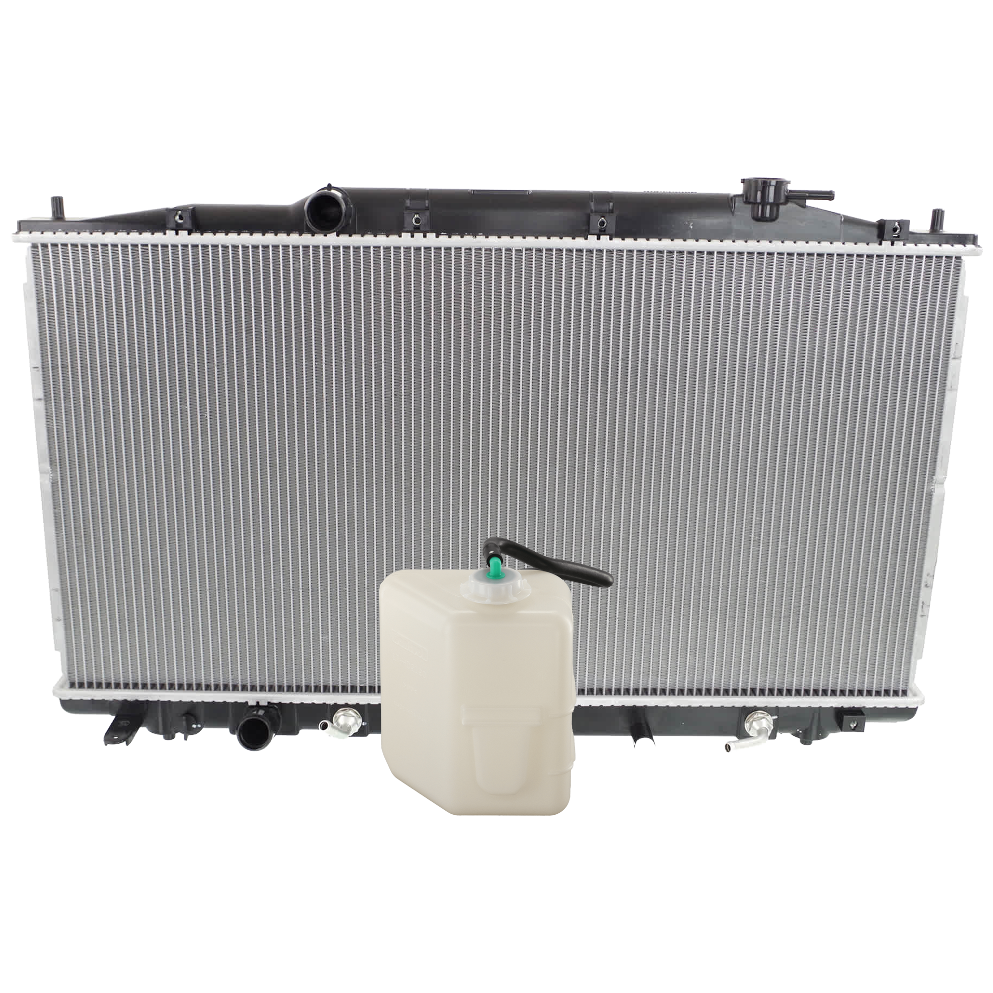 AM RDX 13-18 RADIATOR 2 pc Kit 6 Cyl 3.5L Eng. with Coolant Reservoir SKU KIT 050126-74 Partslink HO3010216 AC3010152 AC3014117 OEM 19010R70A53-19010R8AA51-19101R