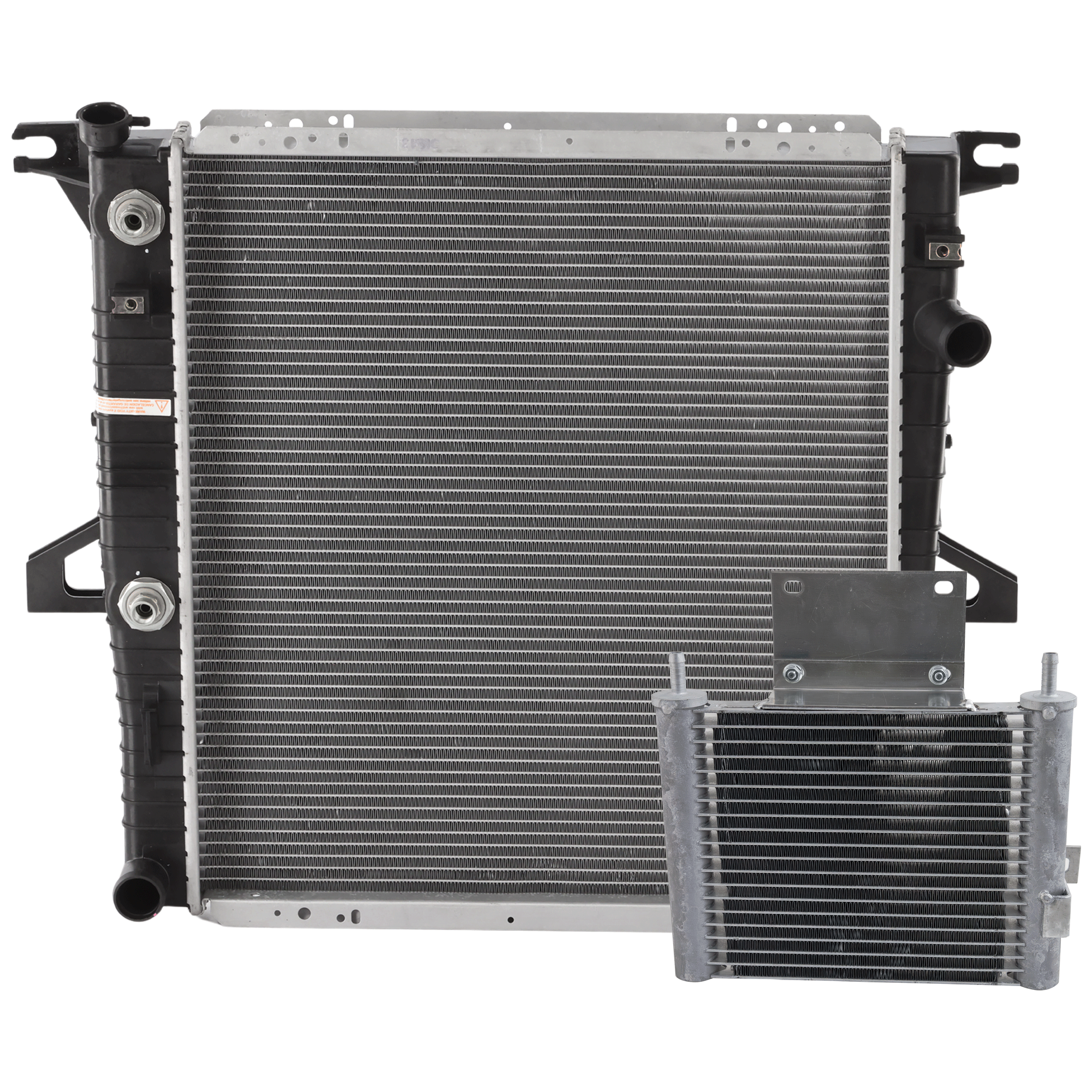 AM EXPLORER 97-99 MOUNTAINEER 98-99 RADIATOR 2 pc Kit 6 Cyl 4.0L Eng. with Oil Cooler SKU KIT 050126-84 Partslink FO4050147 OEM F77ZBB 5L5Z7A095A