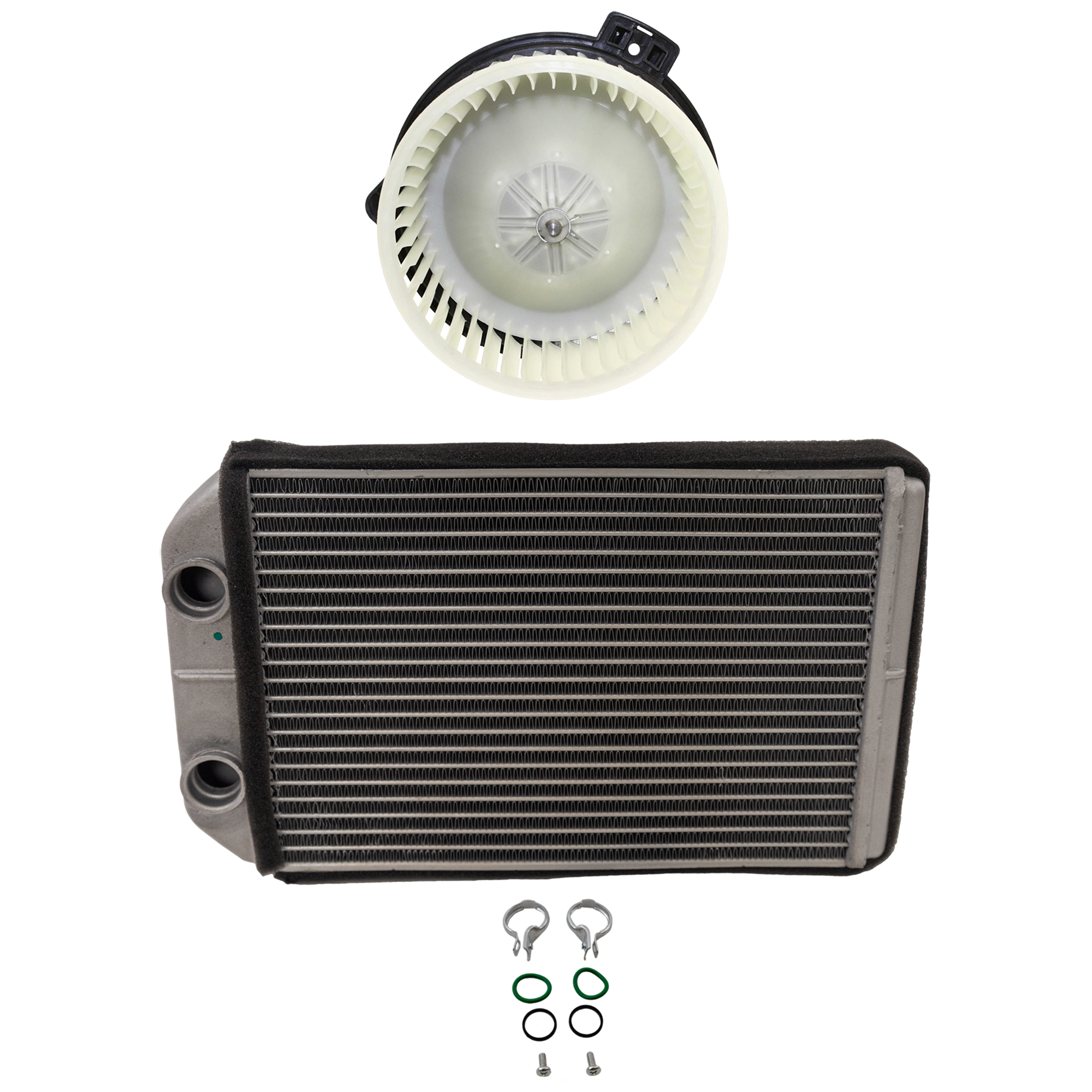 AM 4RUNNER 96-02 BLOWER MOTOR 2 pc Kit Front w Motor Wheel with Heater Core SKU KIT 050126-93 OEM 8710335022-871070C010-871070C0