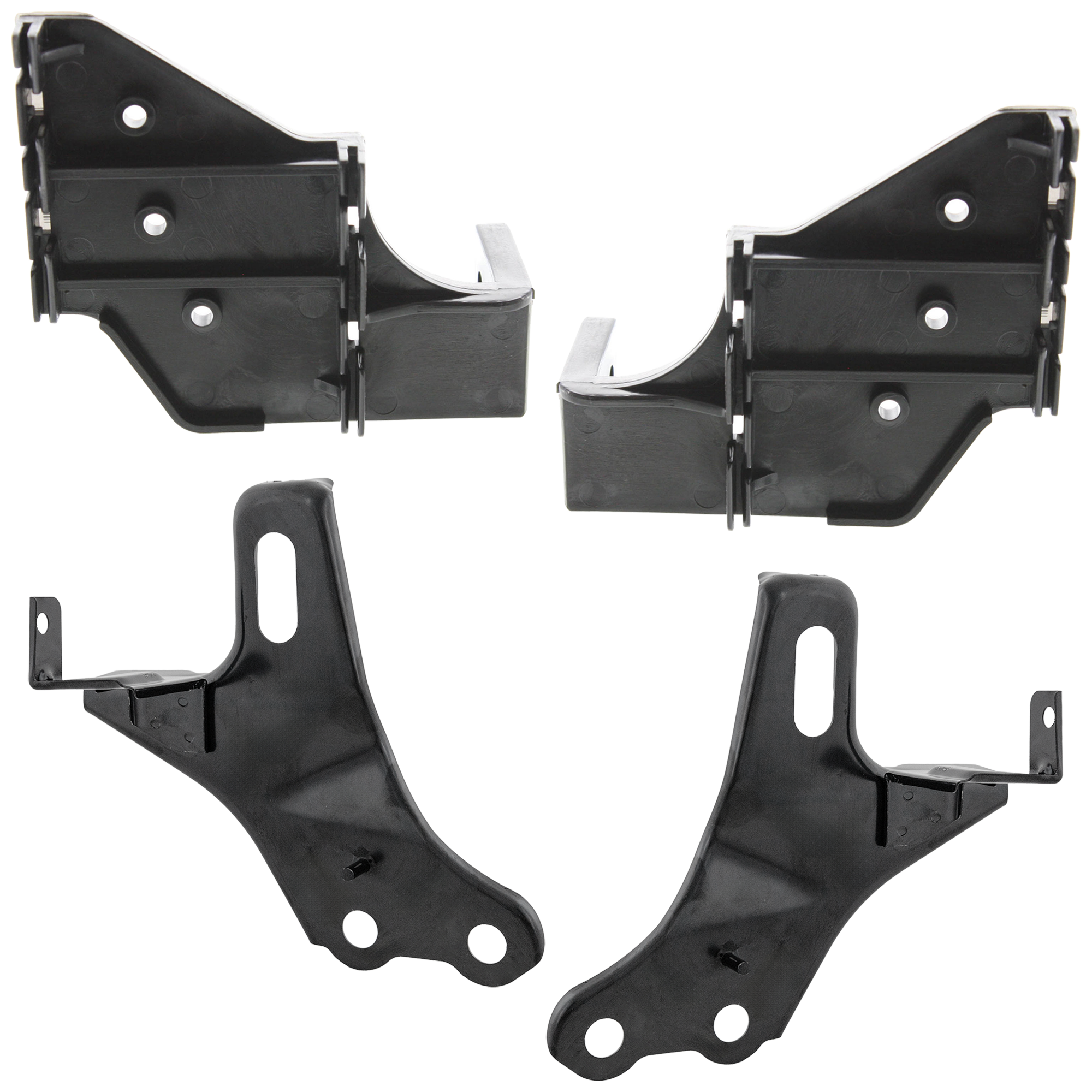 AM TACOMA 98-00 FRONT BUMPER BRACKET RH AND LH 4 pc kit Side Support 4WD with Bumper Reinforcement Bracket SKU KIT 050201-01 Partslink TO1042104 TO1043104 TO1067129 TO1066129 OEM 5211535080-5211635070-52011040