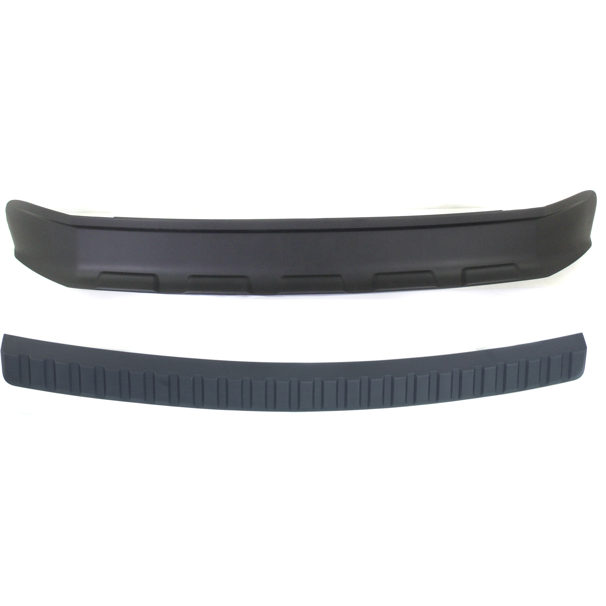 AM F 450 SUPER DUTY F 250 SUPER DUTY 11-16 FRONT VALANCE 2 pc Kit Panel Plastic Textured with Bumper Trim SKU KIT 050225-115 Partslink FO1095242 FO1019100 OEM BC3Z17626BA BC3Z17C829BA