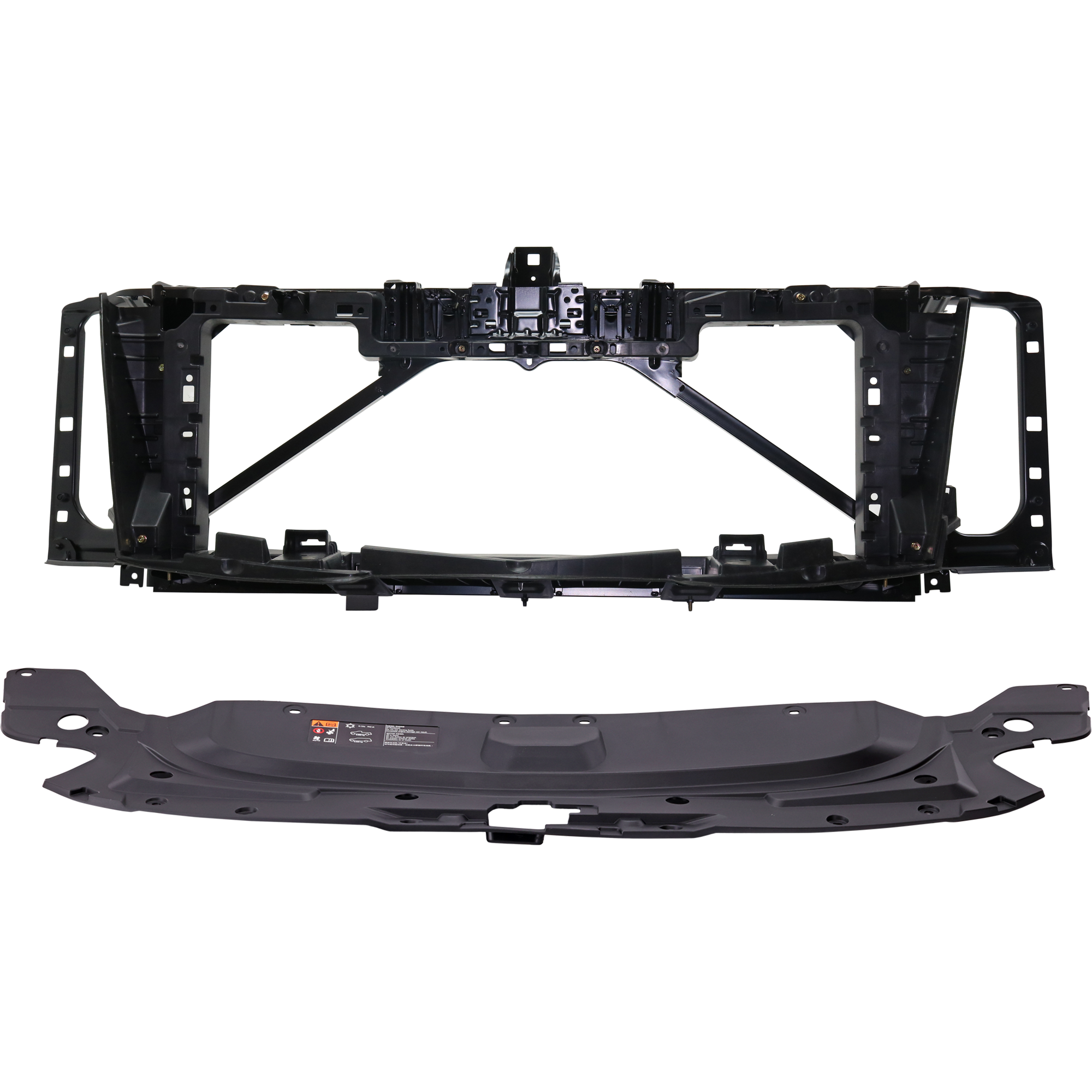 AM ESCALADE ESCALADE ESV 15-16 HEADER PANEL Mounting Panel Assembly 2 pc Kit Type 1 with Radiator Support Cover SKU KIT 050225-148 Partslink GM1220172 GM1224119 OEM 23266740-23256458