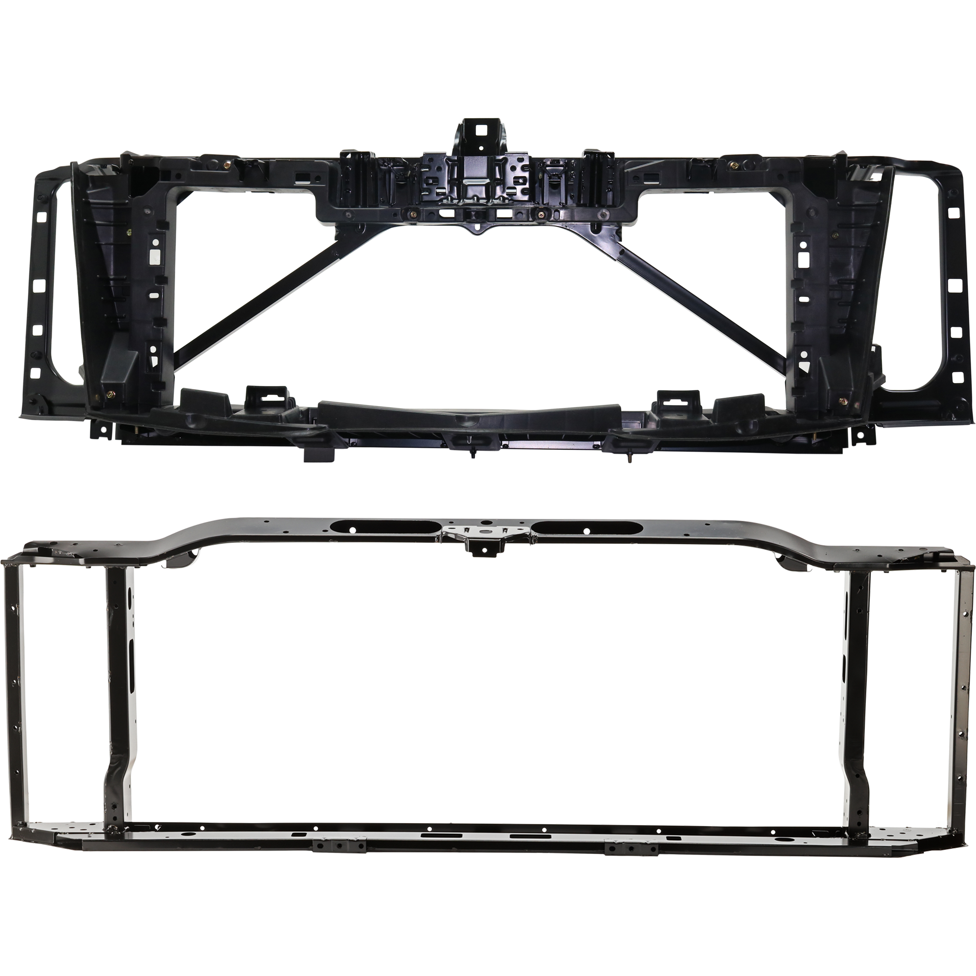 AM ESCALADE ESCALADE ESV 15-20 HEADER PANEL Mounting Panel Assembly 2 pc Kit with Radiator Support Cover SKU KIT 050225-151 Partslink GM1220172 GM1225311 GM1225357 OEM 23266740-84366722-22777915-841