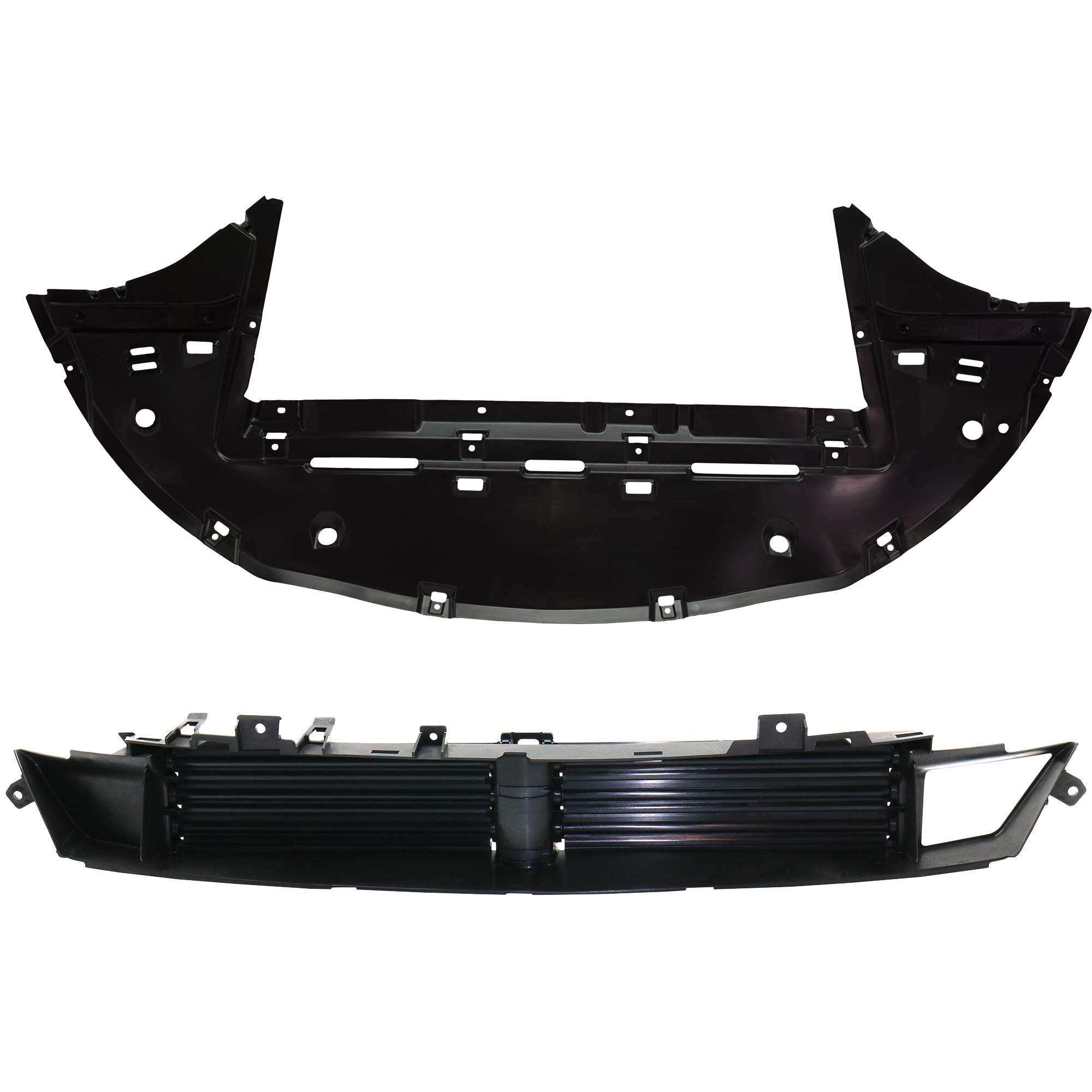 AM CHRYSLER 200-15-17 ACTIVE GRILLE SHUTTER Lower 2 pc Kit Limited LX Models with Actuator Motor and Engine Splash Shield SKU KIT 050225-166 Partslink CH1206102 CH1228135 OEM 68302662AA 68210186AC