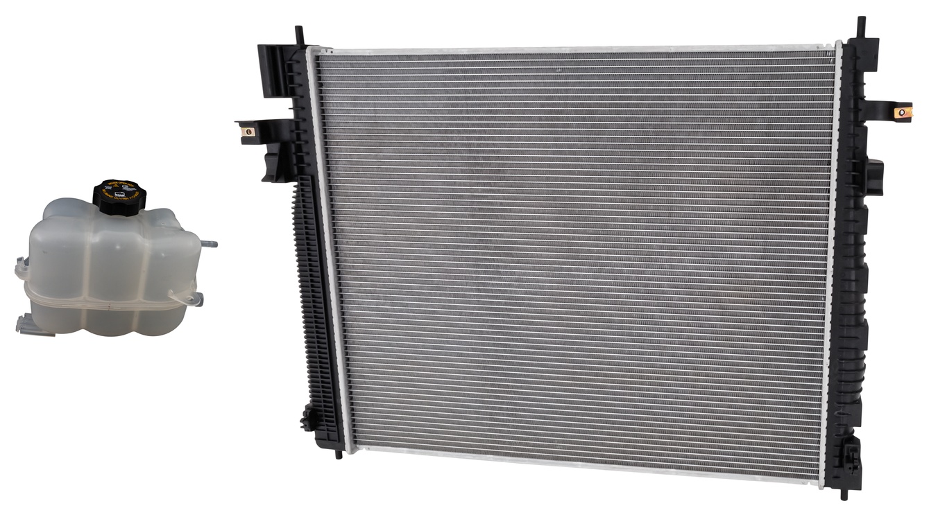 AM ENCLAVE 18-24 TRAVERSE 18-23 RADIATOR KIT 2 pc Kit 6 Cyl 3.6L Eng. with Heavy Duty Cooling and Coolant Reservoir SKU KIT 050225-171 Partslink GM3010613 GM3014197 OEM 86801856-84403735 PFM
