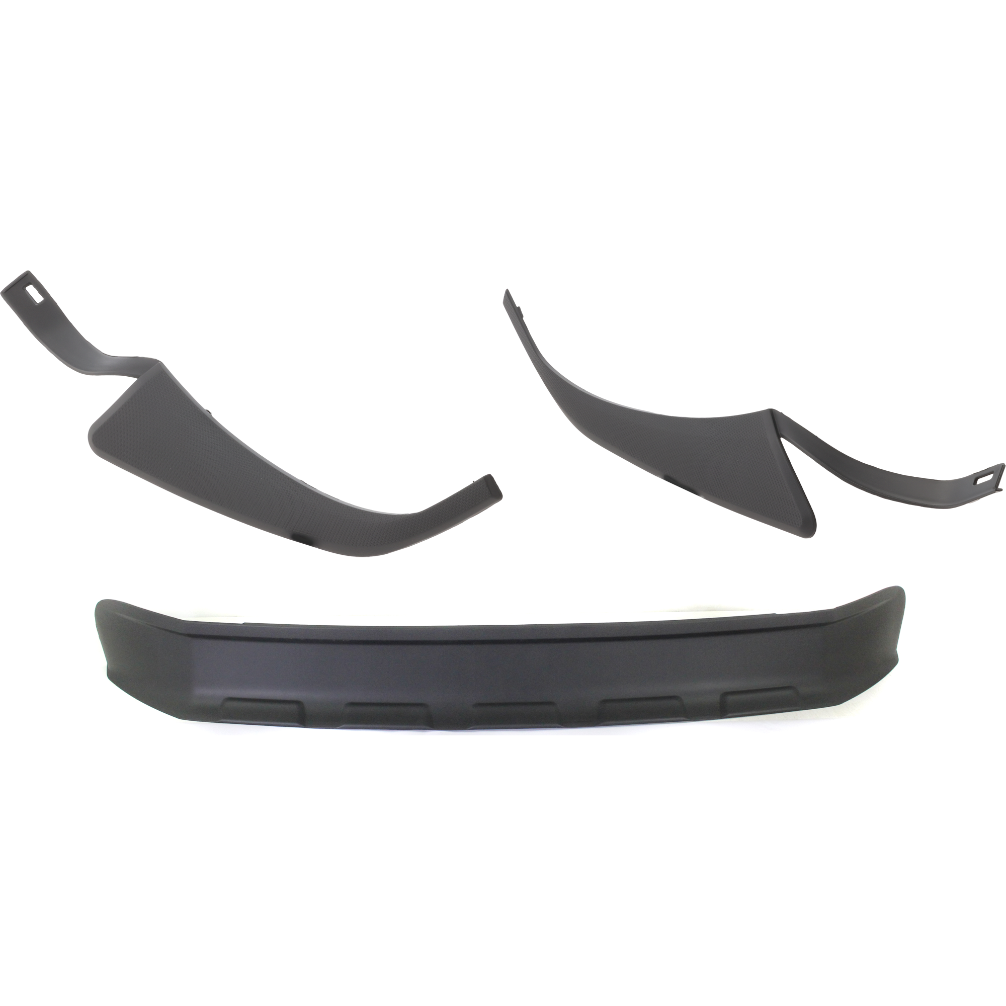 AM F 450 SUPER DUTY F 250 SUPER DUTY 11-16 FRONT VALANCE 3 pc Kit Panel Plastic Textured with Bumper Trim SKU KIT 050225-174 Partslink FO1095242 FO1046104 FO1047104 OEM BC3Z17626BA BC3Z17K833CA BC3Z1