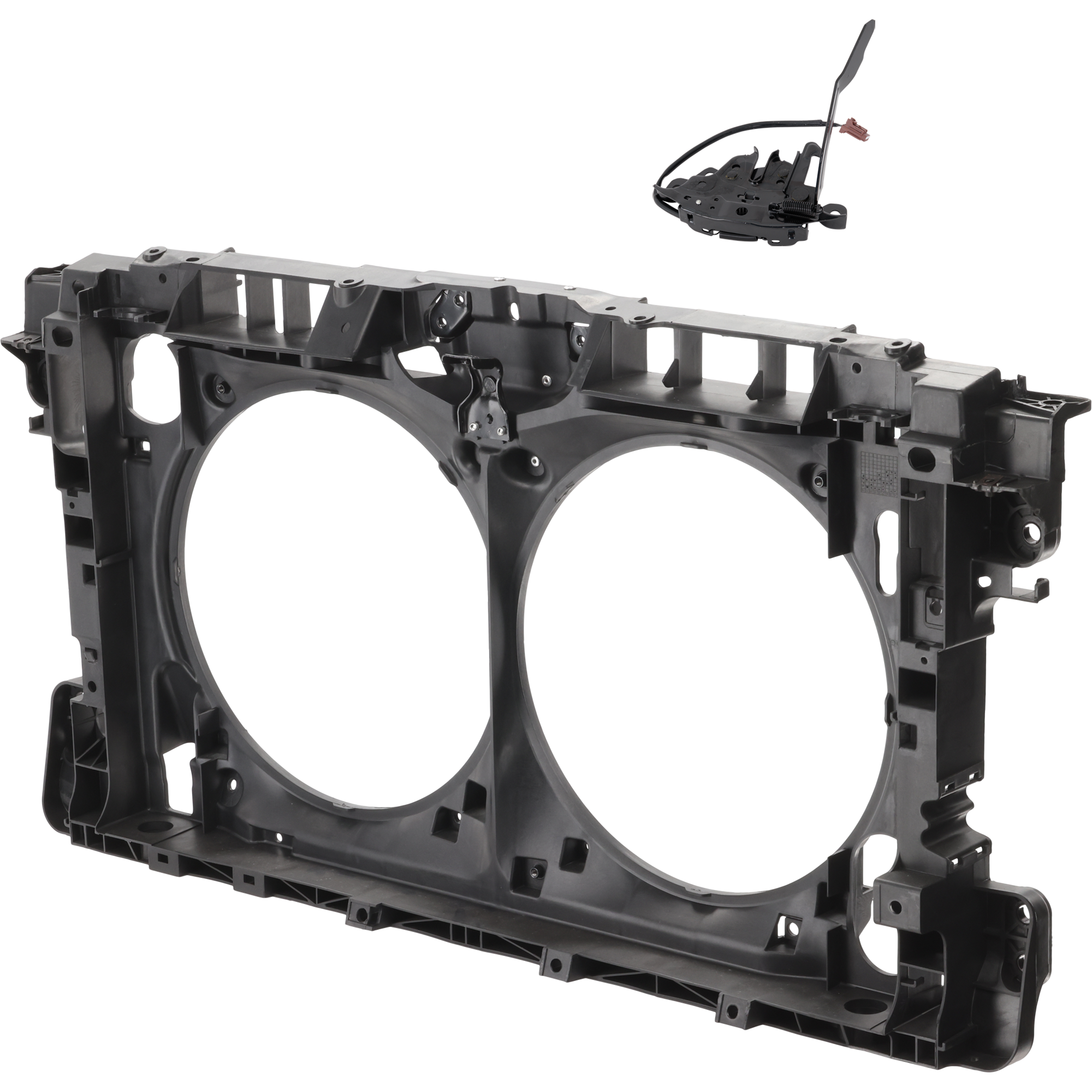 AM MAXIMA 16-23 RADIATOR SUPPORT 2 pc Kit Assembly Plastic with Steel with Hood Latch SKU KIT 050225-28 Partslink NI1225207 NI1234152 OEM 625003TA0B 656014RA0A