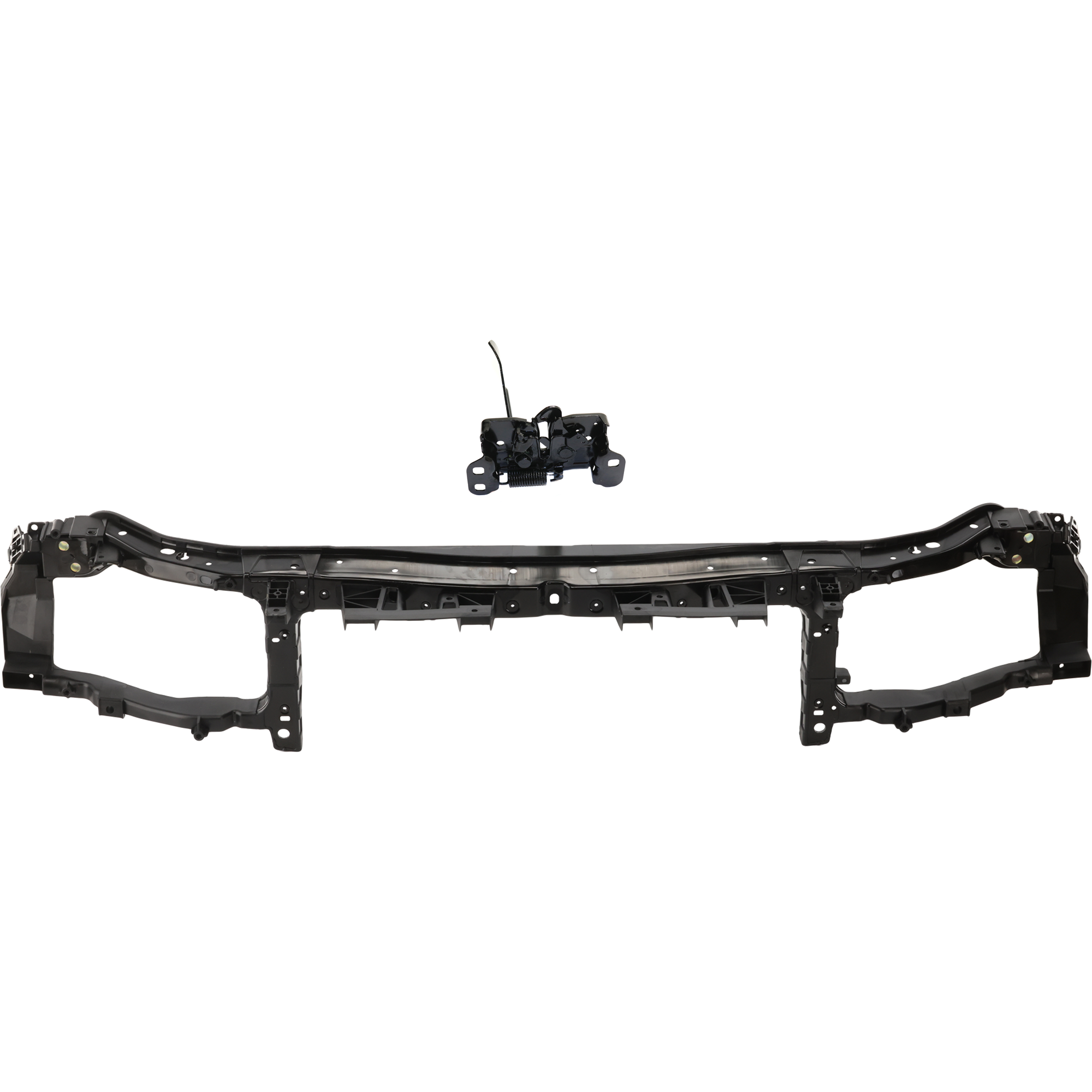 AM CHARGER 15-23 RADIATOR SUPPORT UPPER 2 pc Kit Crossmember Plastic with Steel with Hood Latch SKU KIT 050225-49 Partslink CH1225280C CH1234104 OEM 55113787AB 68200478AC