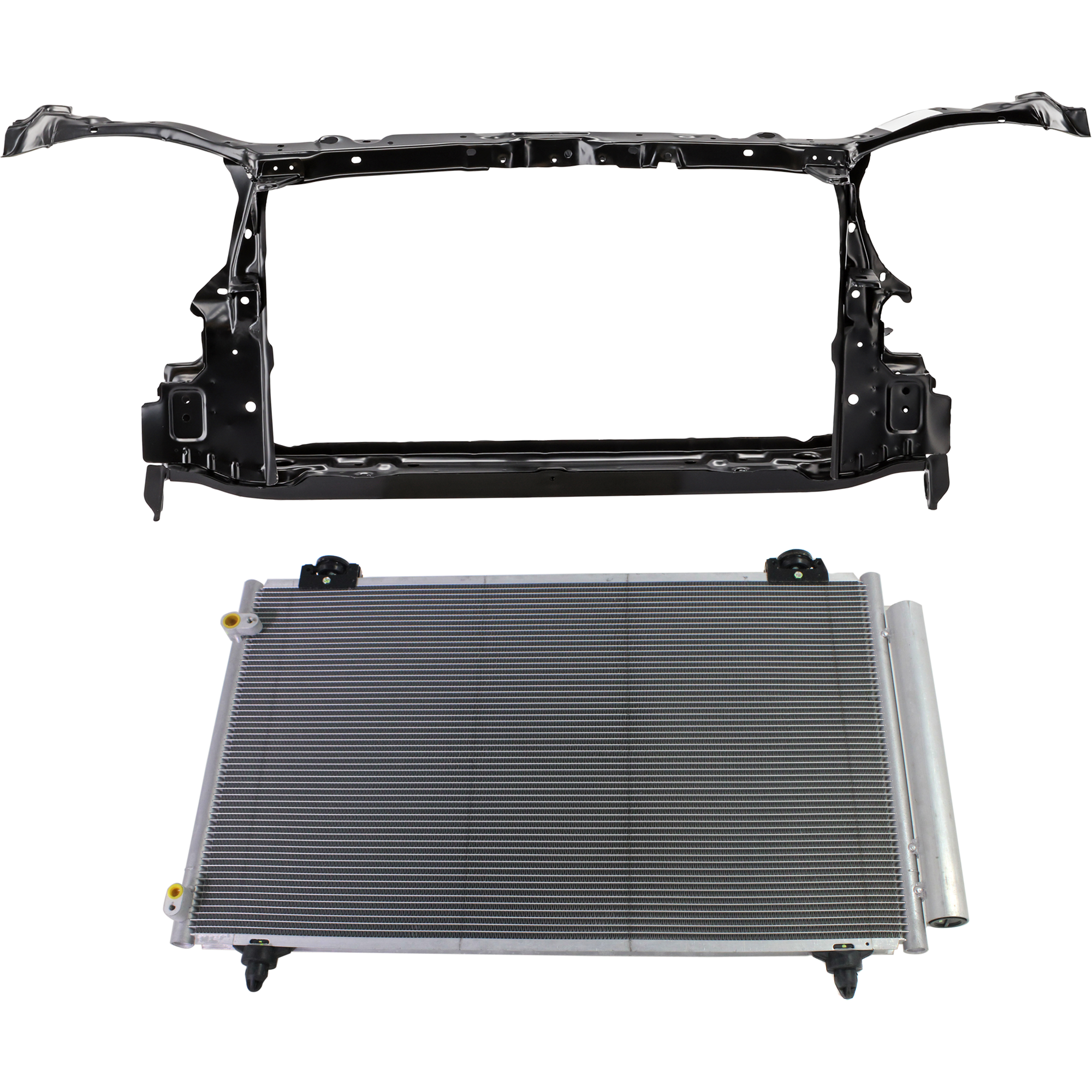 AM COROLLA 05-08 A C CONDENSER KIT 2 pc Kit 4 Cyl 1.8L Eng. with Radiator Support SKU KIT 050225-54 Partslink TO3030201 TO1225233 OEM 8845002261-5320102100