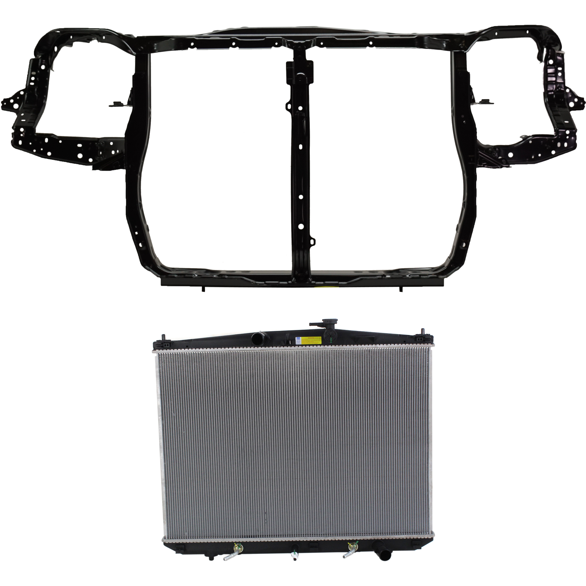 AM HIGHLANDER 14-16 RADIATOR KIT 2 pc Kit 6 Cyl 3.5L Eng. without Tow Package and with Radiator Support SKU KIT 050225-71 Partslink TO3010343 TO1225326 OEM 164000P410-532010E904-532010E9