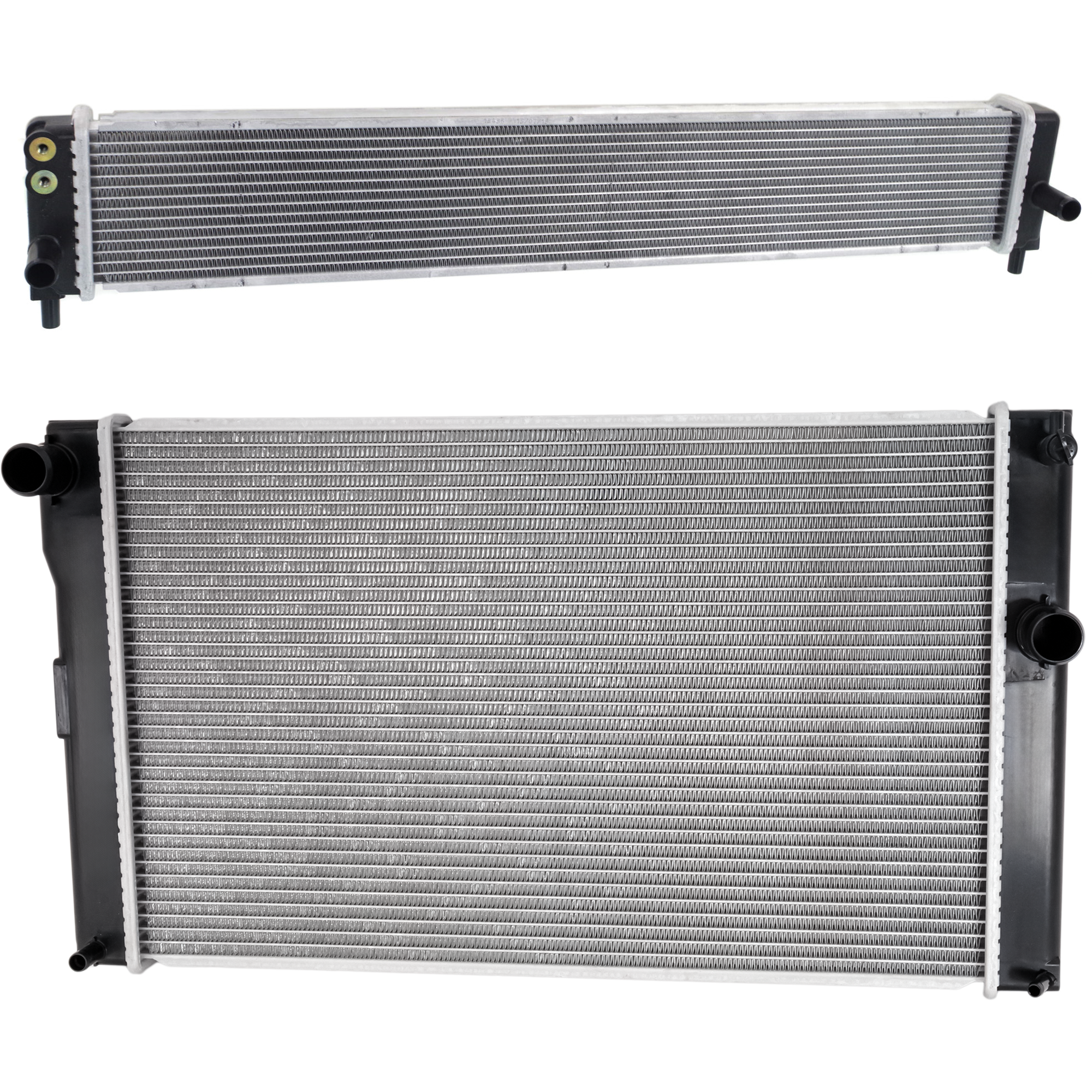 AM PRIUS V 12-18 RADIATOR KIT 2 pc Kit 4 Cyl 1.8L Eng. with Inverter Cooler SKU KIT 050225-81 Partslink TO3010337 TO3011105 OEM 1640037260 G901047050