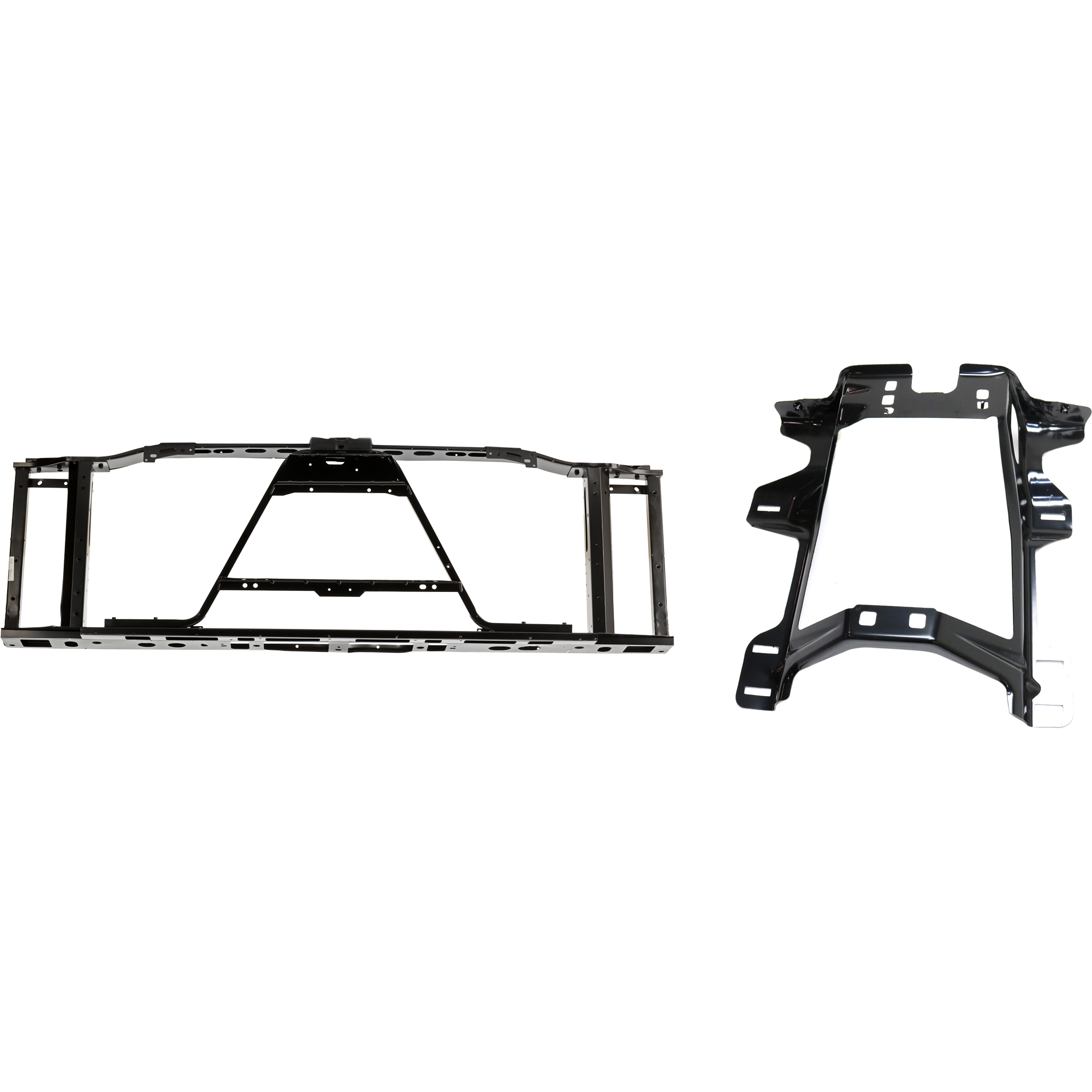 AM SILVERADO 1500 SIERRA 1500-07-09 RADIATOR SUPPORT 2 pc Kit Assembly with Radiator Support Bracket SKU KIT 050225-84 Partslink GM1225252 GM1225316 OEM 20840497-25991997-25811768
