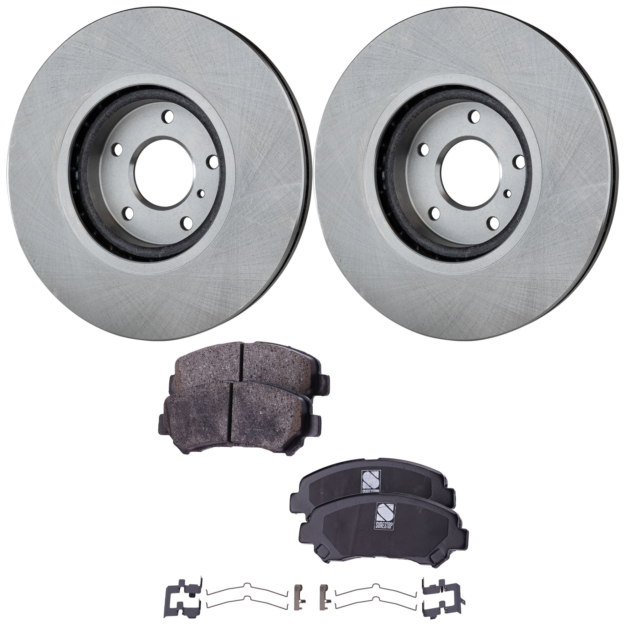 AM MAXIMA 16-18 FRONT BRAKE DISC AND PAD KIT 4 pc kit SKU KIT 050321-05-101 OEM 40206CA010-40206EG000 D10609DF