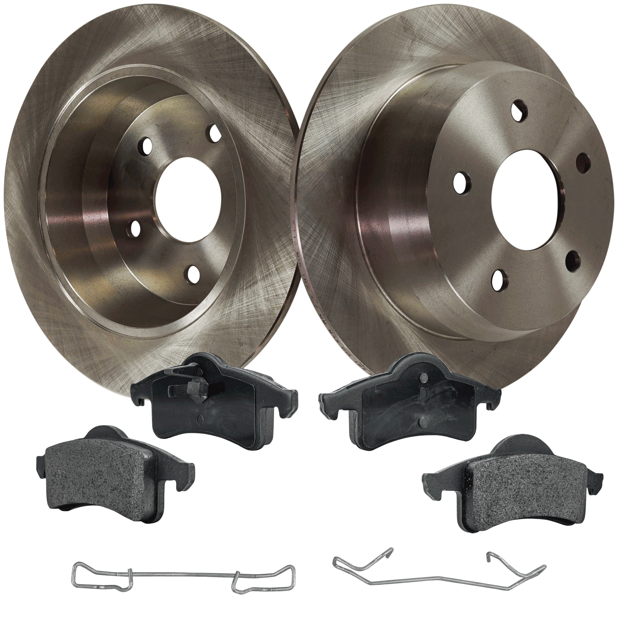 AM GRAND CHEROKEE 99-04 REAR BRAKE DISC AND PAD KIT 4 pc kit SKU KIT 050321-05-104 OEM 52098666-5011970AA 5011970AB