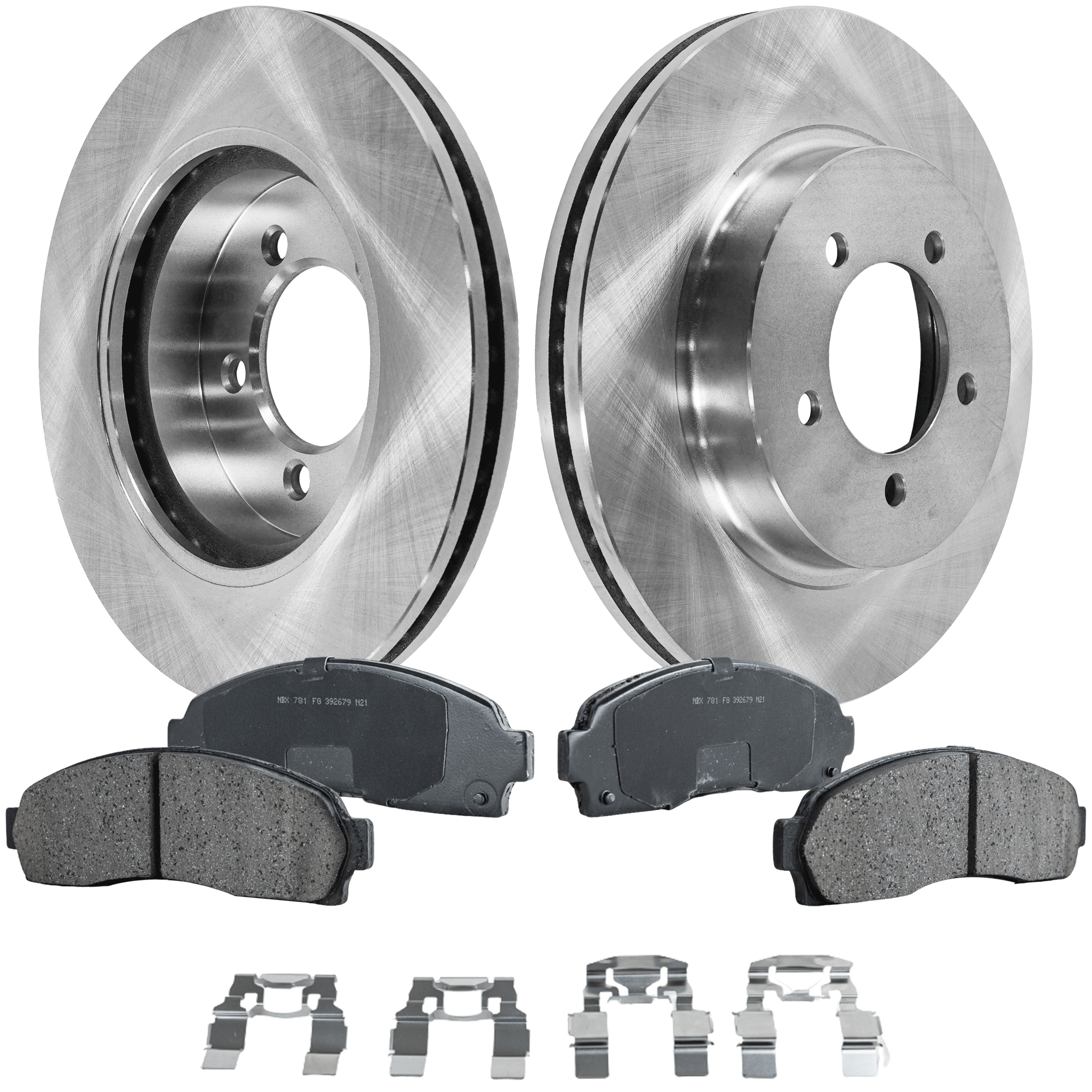 AM EXPLORER MOUNTAINEER 02-05 FRONT BRAKE DISC AND PAD KIT 4 pc kit SKU KIT 050321-05-118 OEM 1L2Z1125AA 1F6049280-1F6049280