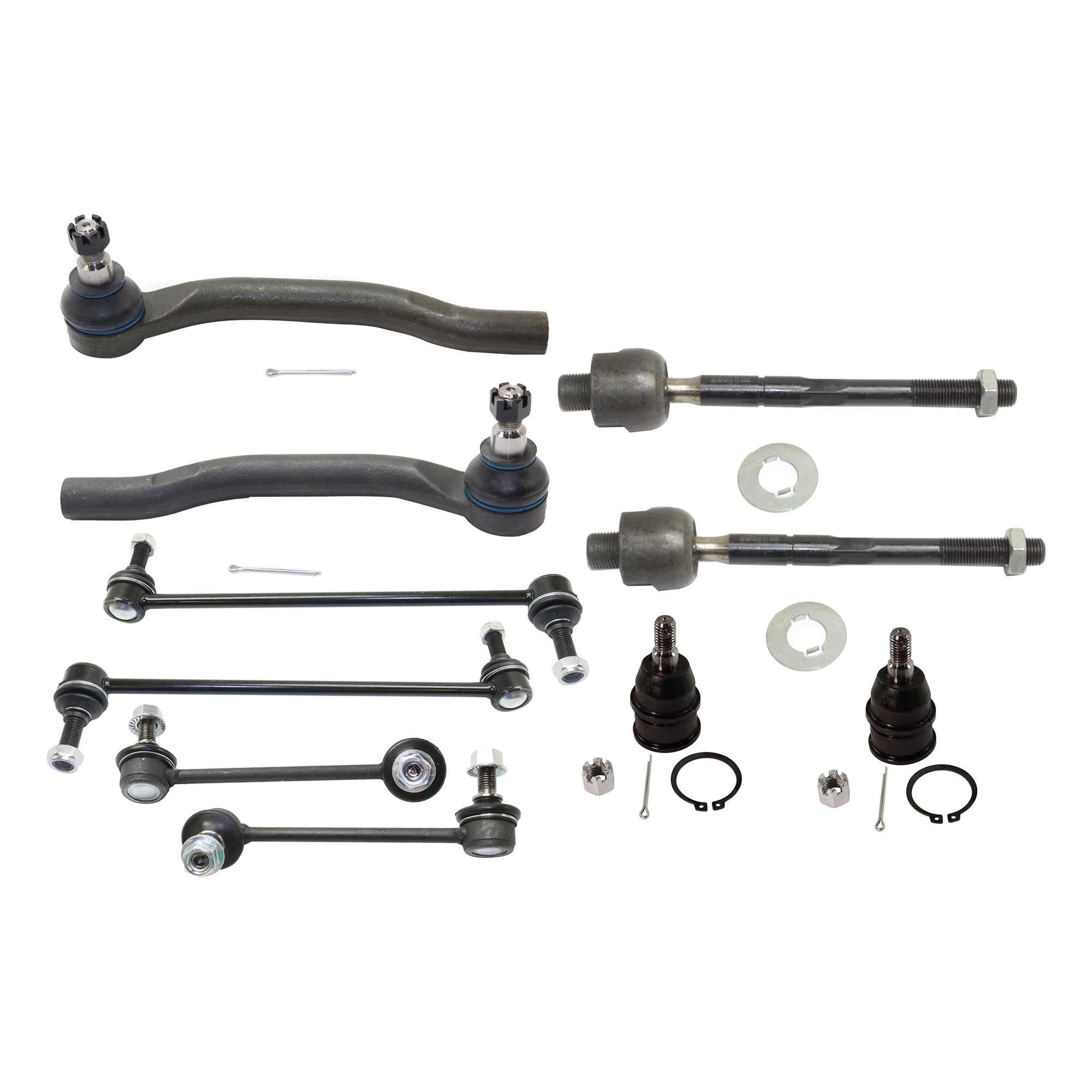 AM MDX 01-05 PILOT 03-05 FRONT SUSPENSION KIT RH AND LH 10 pc kit with Ball Joints Sway Bar Links and Tie Rod Ends SKU KIT 050321-05-126 OEM 2601701-5051400-10480281-45D24
