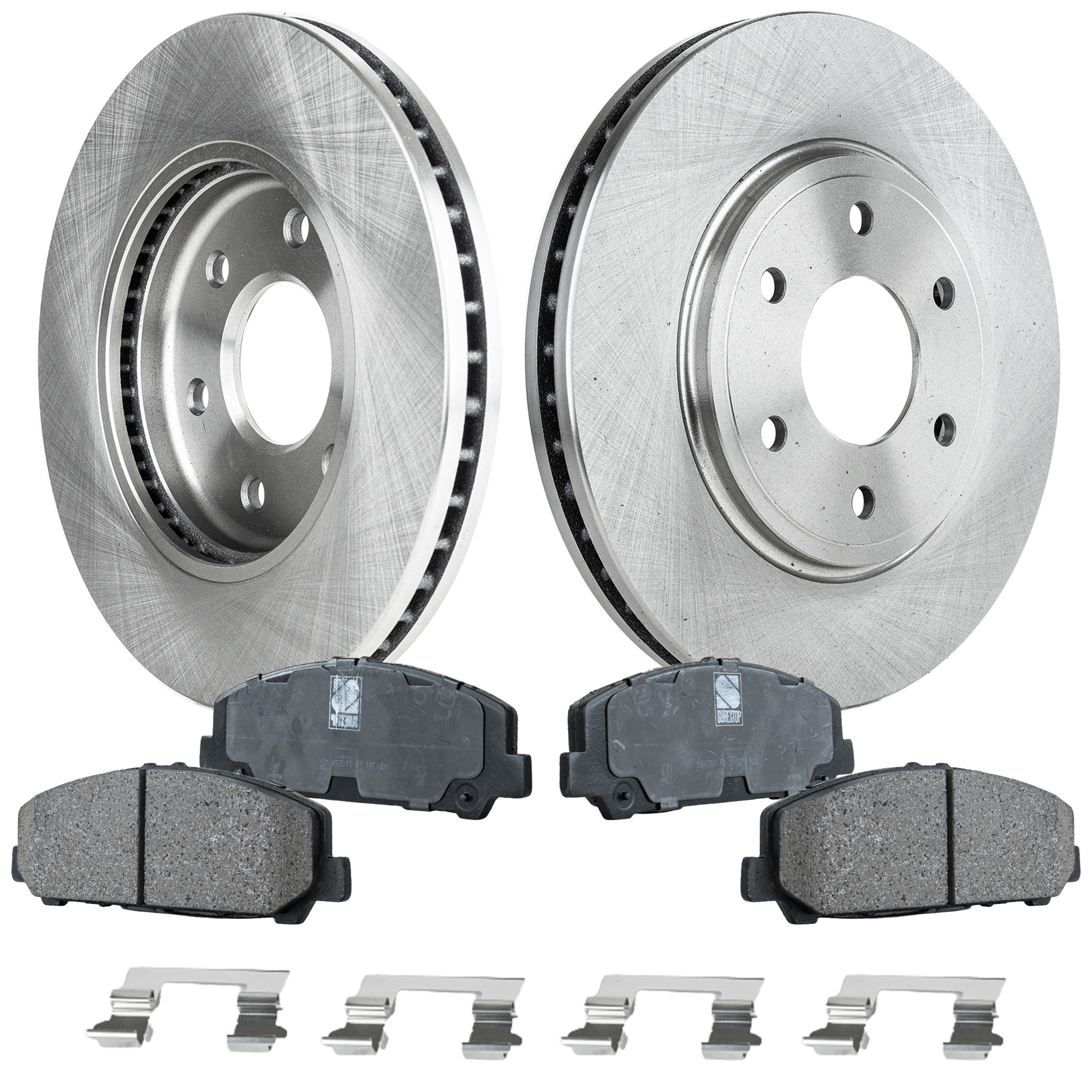 AM EQUATOR 11-12 FRONT BRAKE DISC AND PAD KIT 4 pc kit SKU KIT 050323-108 OEM 40206EA01A 402069BD0B 402069BD