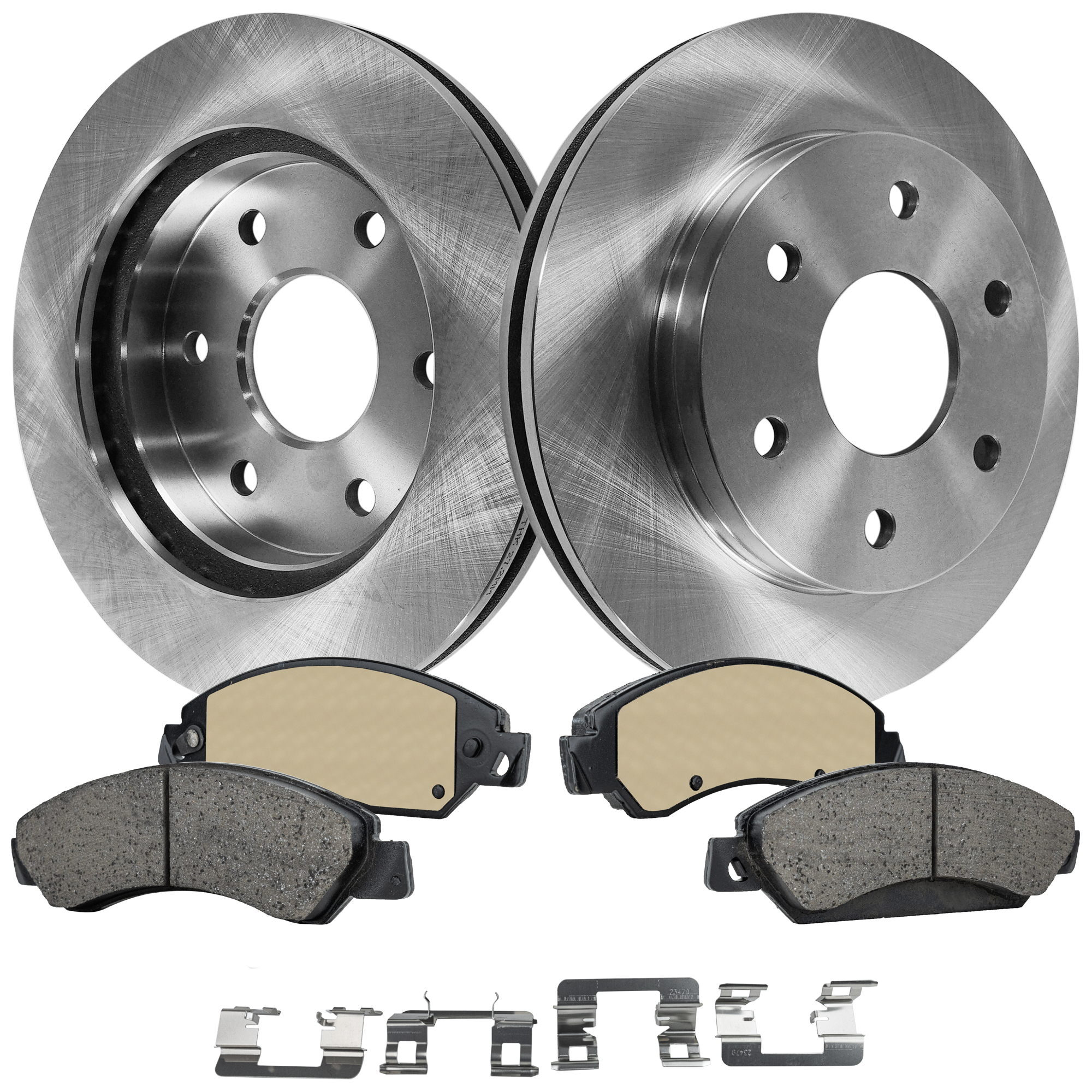 AM SIERRA 1500-05-06 FRONT BRAKE DISC AND PAD KIT 4 pc Kit SKU KIT 050323-119 OEM 18060214-15716362-19241877-192