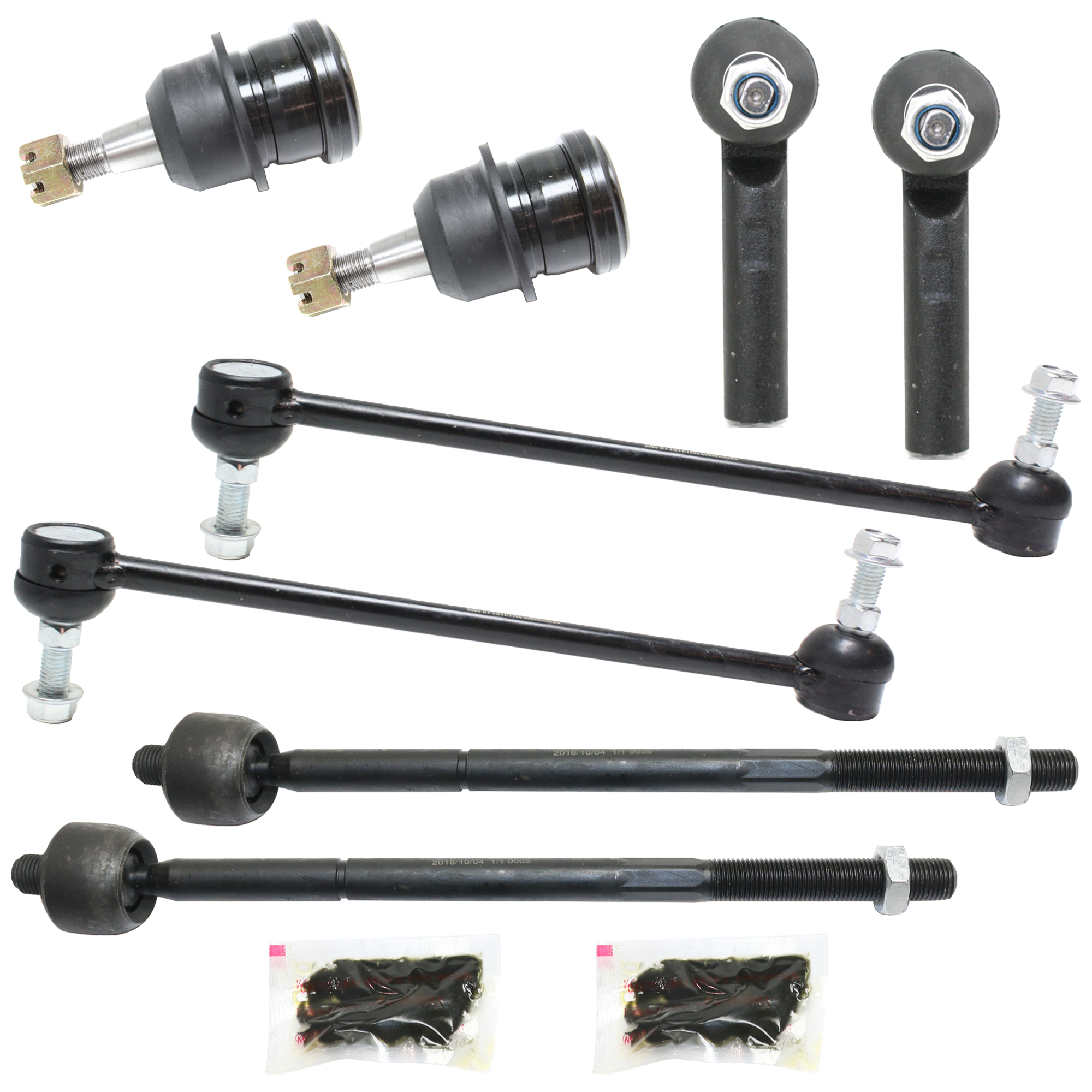 AM CARAVAN 01-04 GRAND CARAVAN 96-20 FRONT SUSPENSION KIT 8 pc kit SKU KIT 050324-01 OEM 104345-2601586-5051316-45D2316