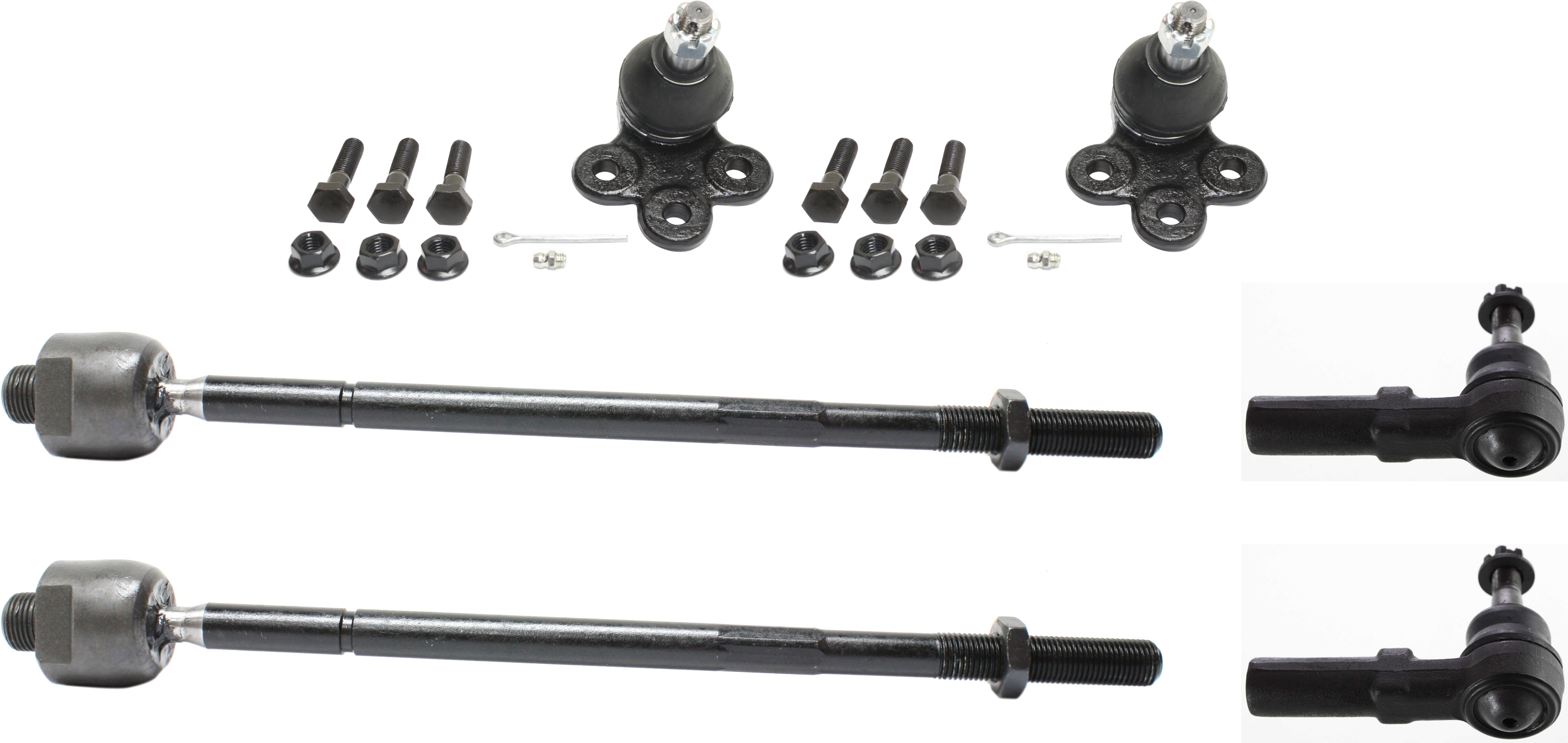 AM PARK AVENUE 97-05 FRONT SUSPENSION KIT RH AND LH Inner and Outer Lower 6 pc kit with Ball Joints and Tie Rod Ends SKU KIT 050416-09 OEM 2601597-5051324-19144074-25