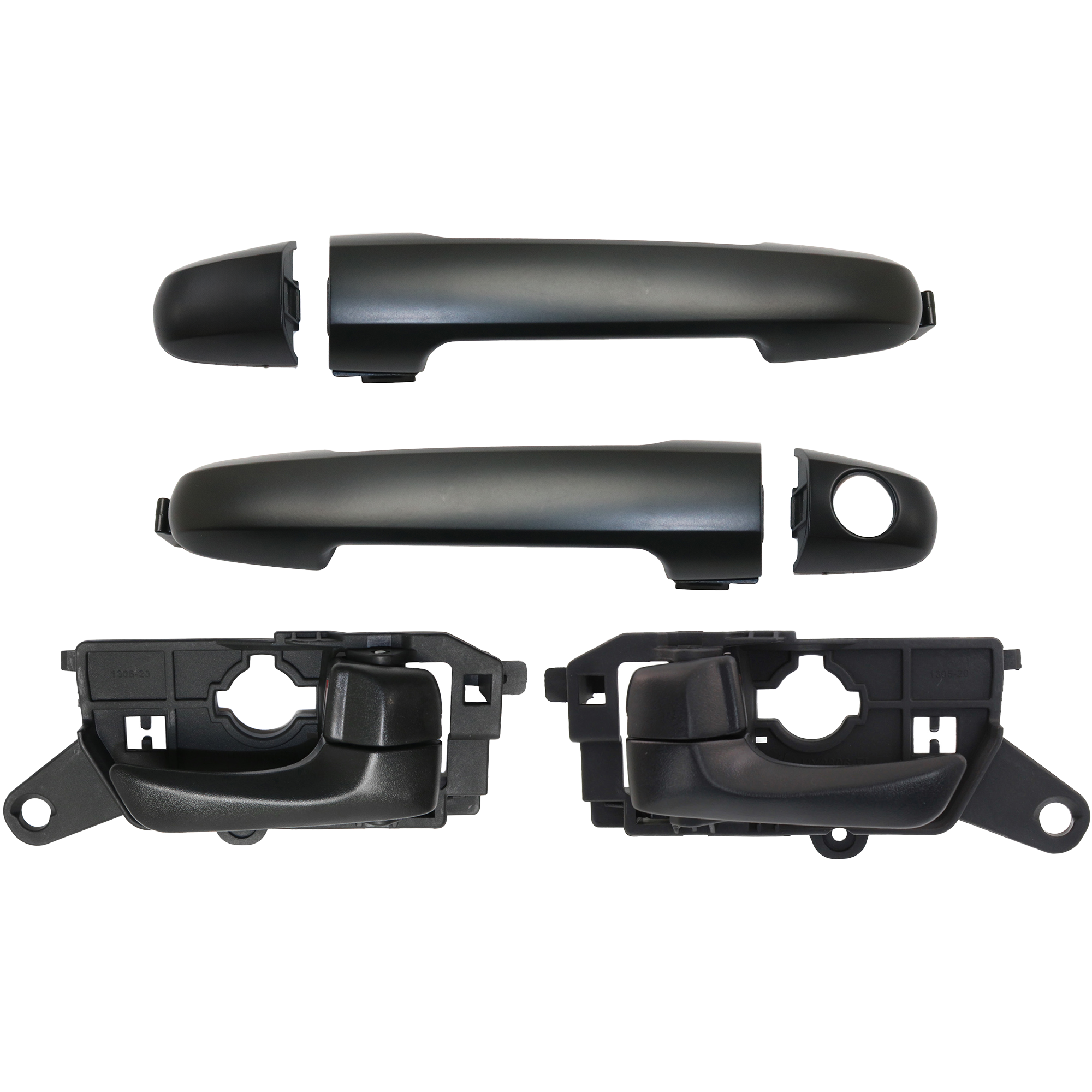 AM SONATA 08-10 FRONT INTERIOR AND EXTERIOR DOOR HANDLE RH AND LH 4 pc Kit with Exterior Door Handle SKU KIT 050618-01 Partslink HY1353135 HY1352135 OEM 826203K520HZ 826103K520HZ 8265
