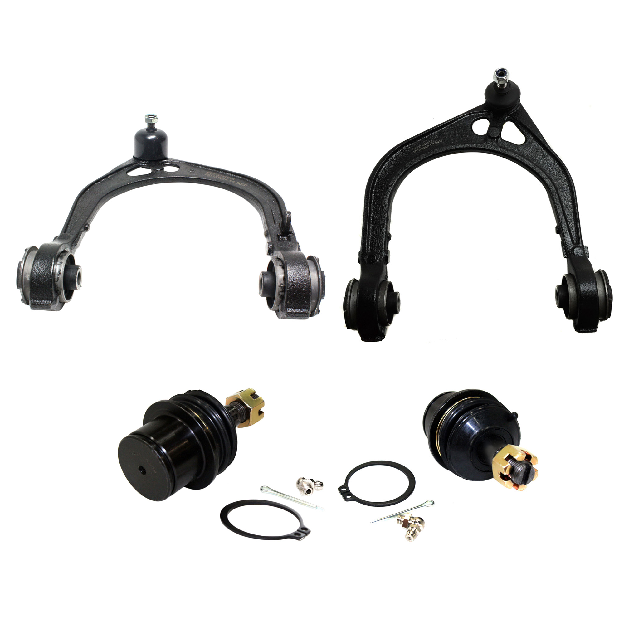AM CHRYSLER 300-05-19 CHARGER 06-19 FRONT SUSPENSION KIT RH AND LH 4 pc kit with Ball Joints and Control Arms SKU KIT 050622-02 OEM 2601744-5051433-45D2442-46D244