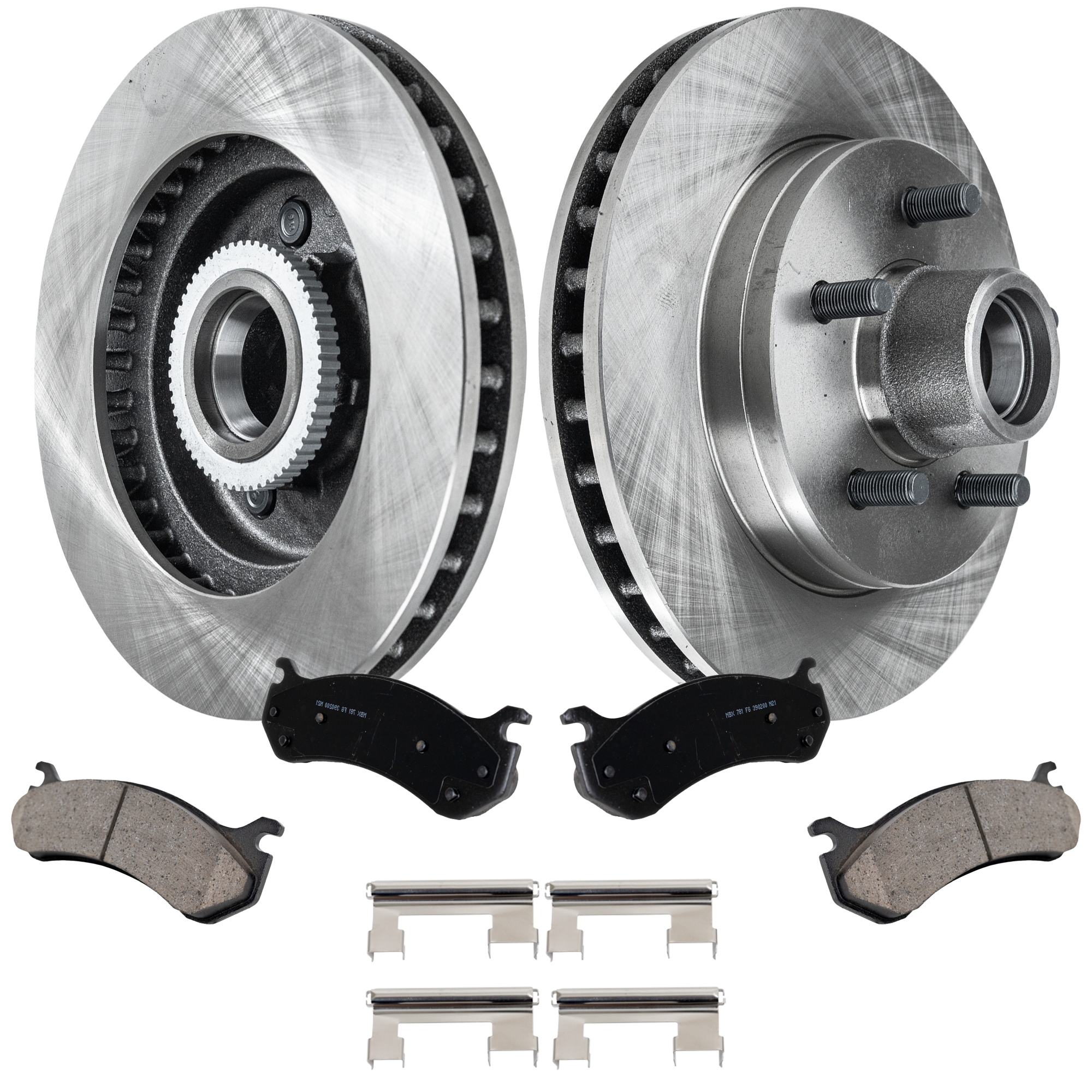 AM TAHOE 00-00 FRONT BRAKE DISC AND PAD KIT 4 pc kit SKU KIT 050623-13 OEM 15649953-15981316-15886462-180