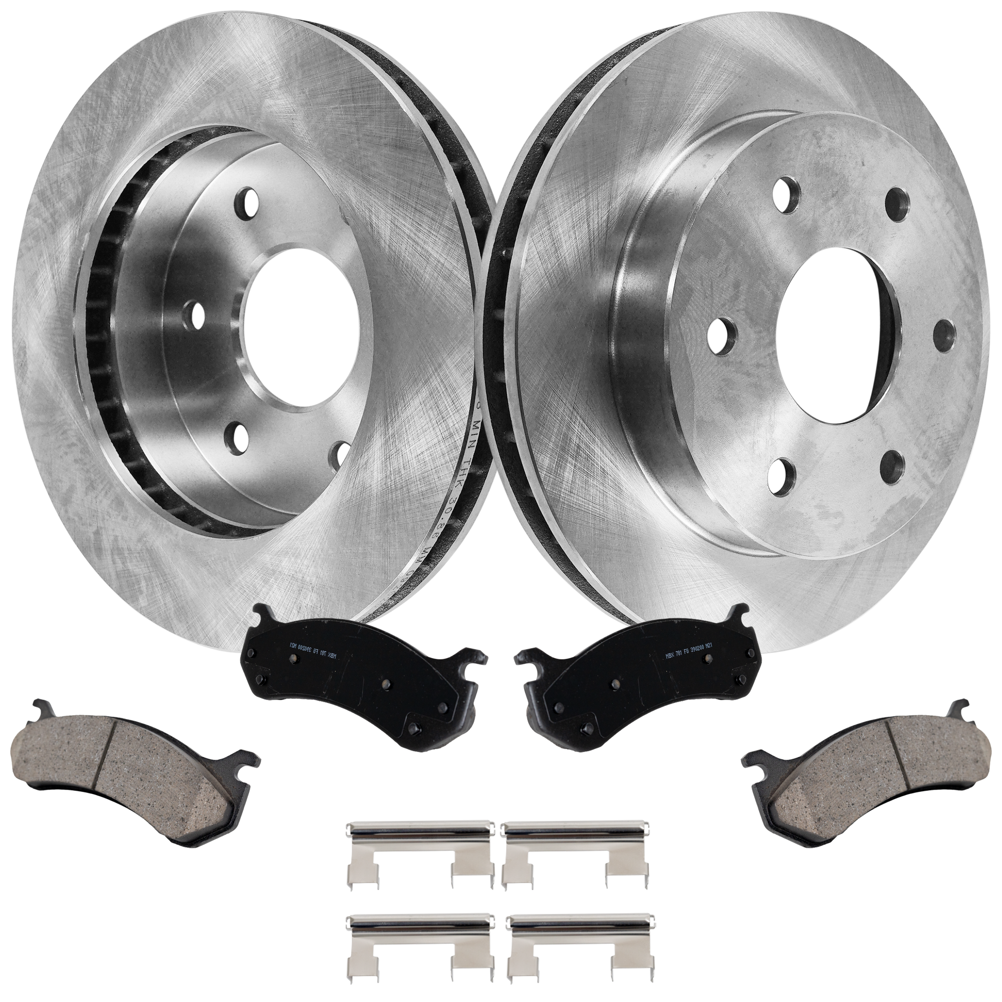 AM TAHOE 00-00 FRONT BRAKE DISC AND PAD KIT 4 pc kit SKU KIT 050623-16 OEM 15521902-15679710-15886462-180