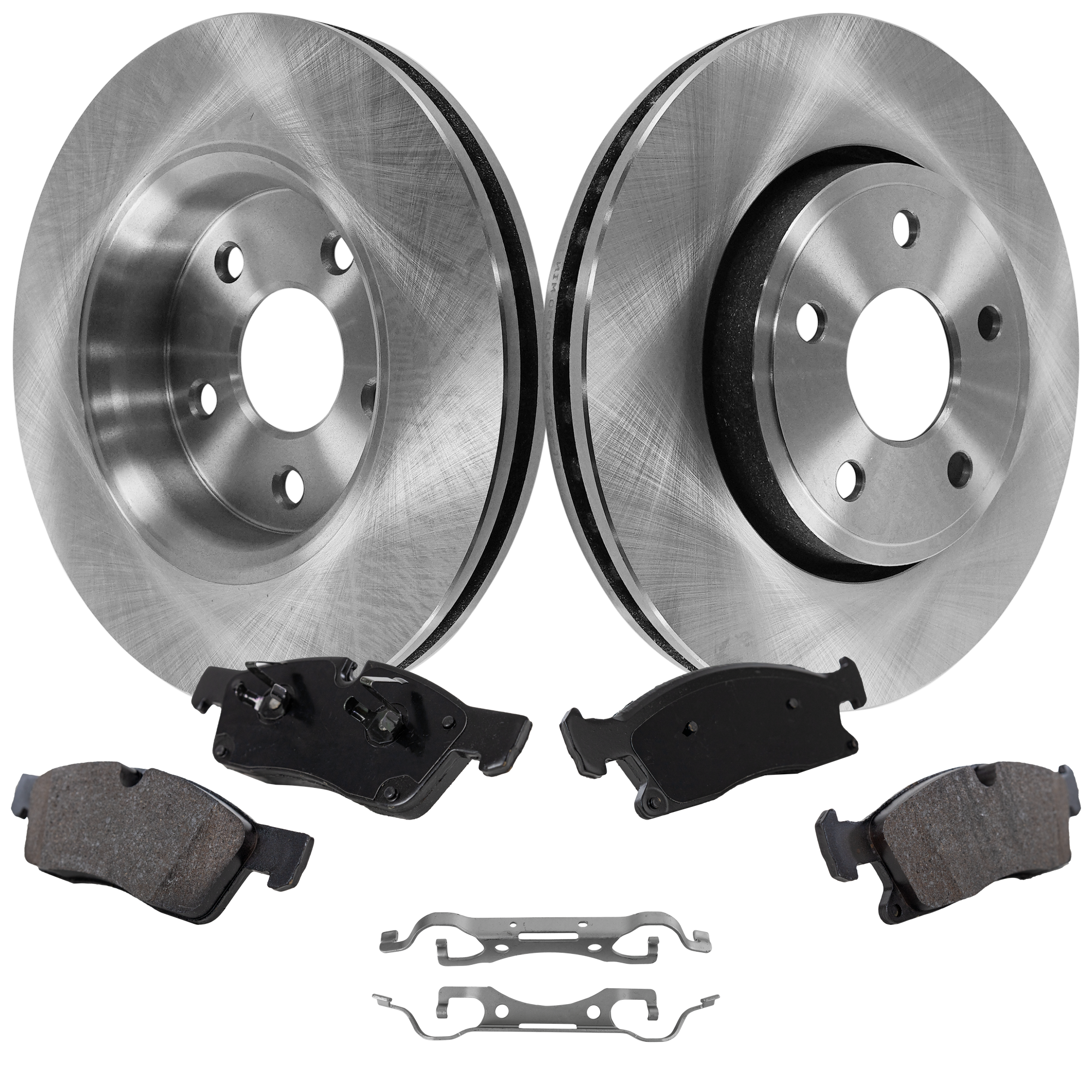 AM DURANGO 12-15 GRAND CHEROKEE 13-15 FRONT BRAKE DISC AND PAD KIT 4 pc Kit SKU KIT 050623-27 OEM 43177-53062-72162-591375-78086