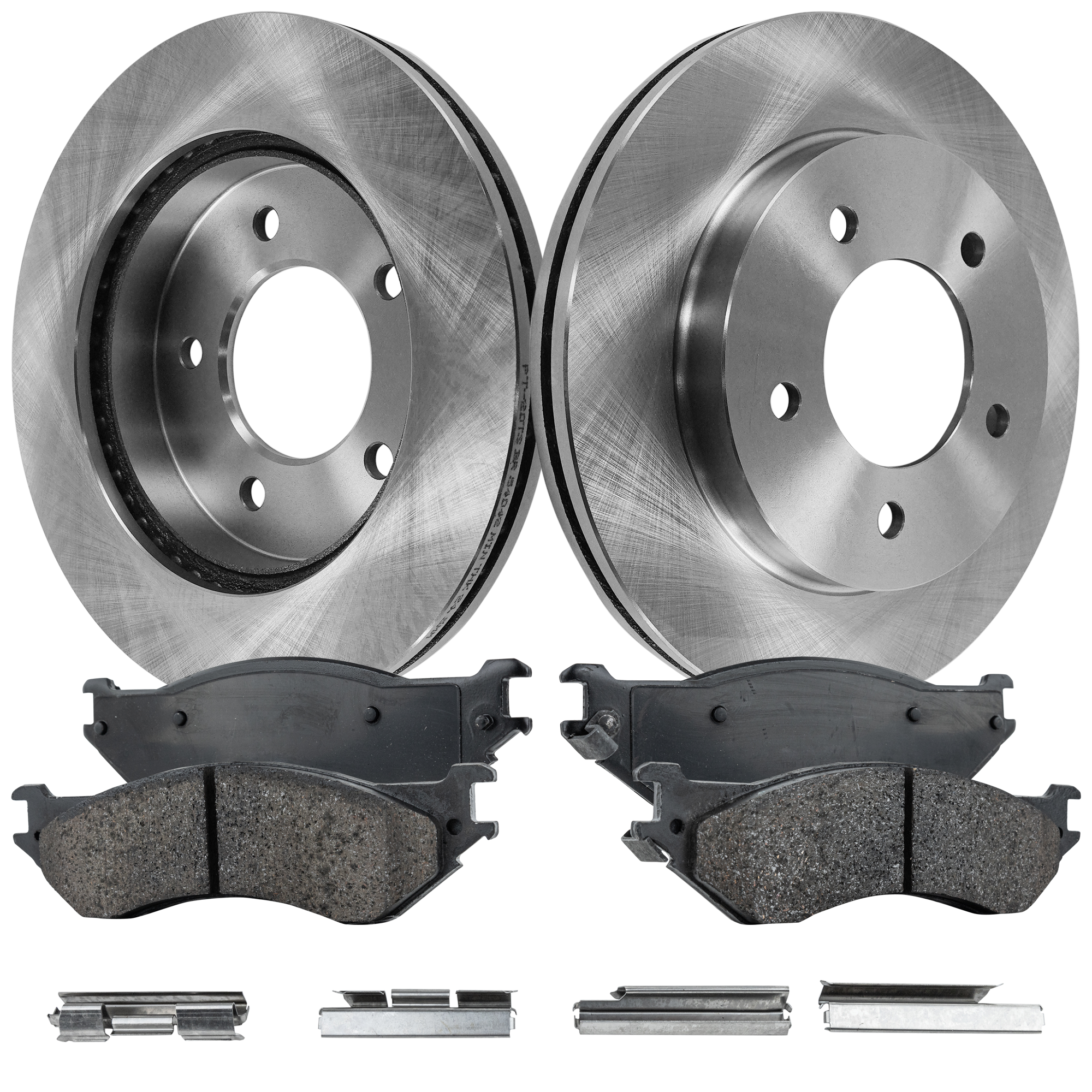 AM F 150-00-03 F 150 HERITAGE 04-04 FRONT BRAKE DISC AND PAD KIT 3 pc kit 4WD SKU KIT 050623-48 OEM F65Z1125AC F75Z2001AA F75Z2001