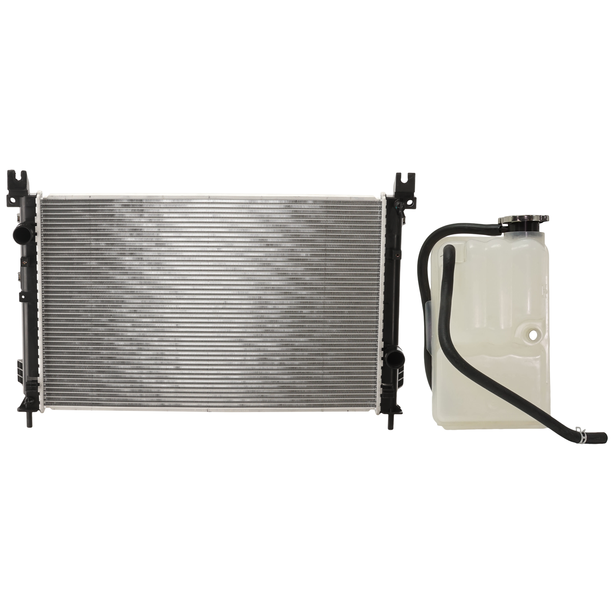 AM PACIFICA 07-08 RADIATOR 2 pc Kit 3.8L 4.0L Eng. with Coolant Reservoir SKU KIT 050726-07 Partslink CH3010350 CH3014172 OEM 68002780AA 68002782AA 4880498A