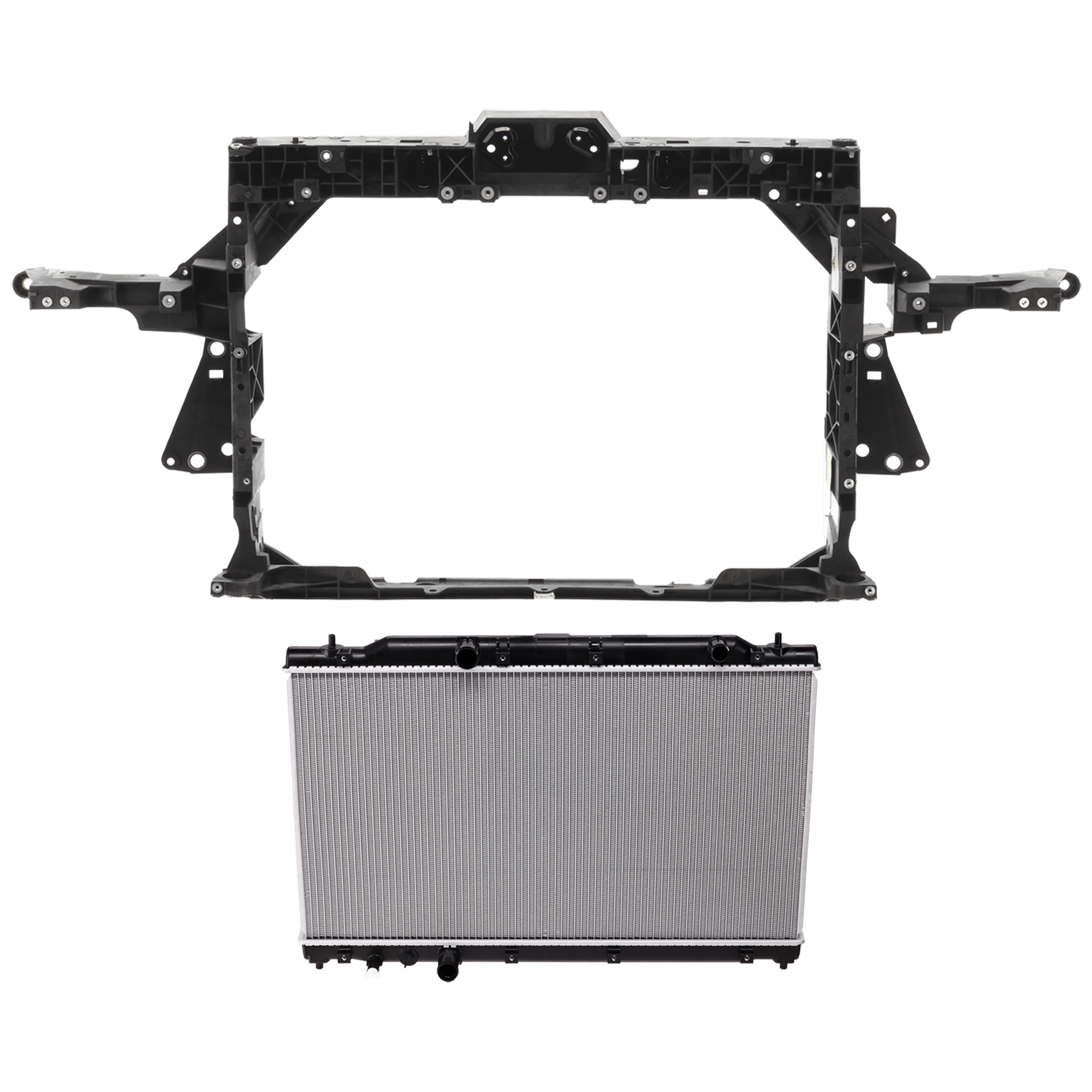 AM CR V 23-25 RADIATOR SUPPORT 2 pc Kit Assembly 1.5L Eng. with Radiator SKU KIT 050726-19 Partslink HO1225240C HO3010258 OEM 1901068AA01-714103A0A01