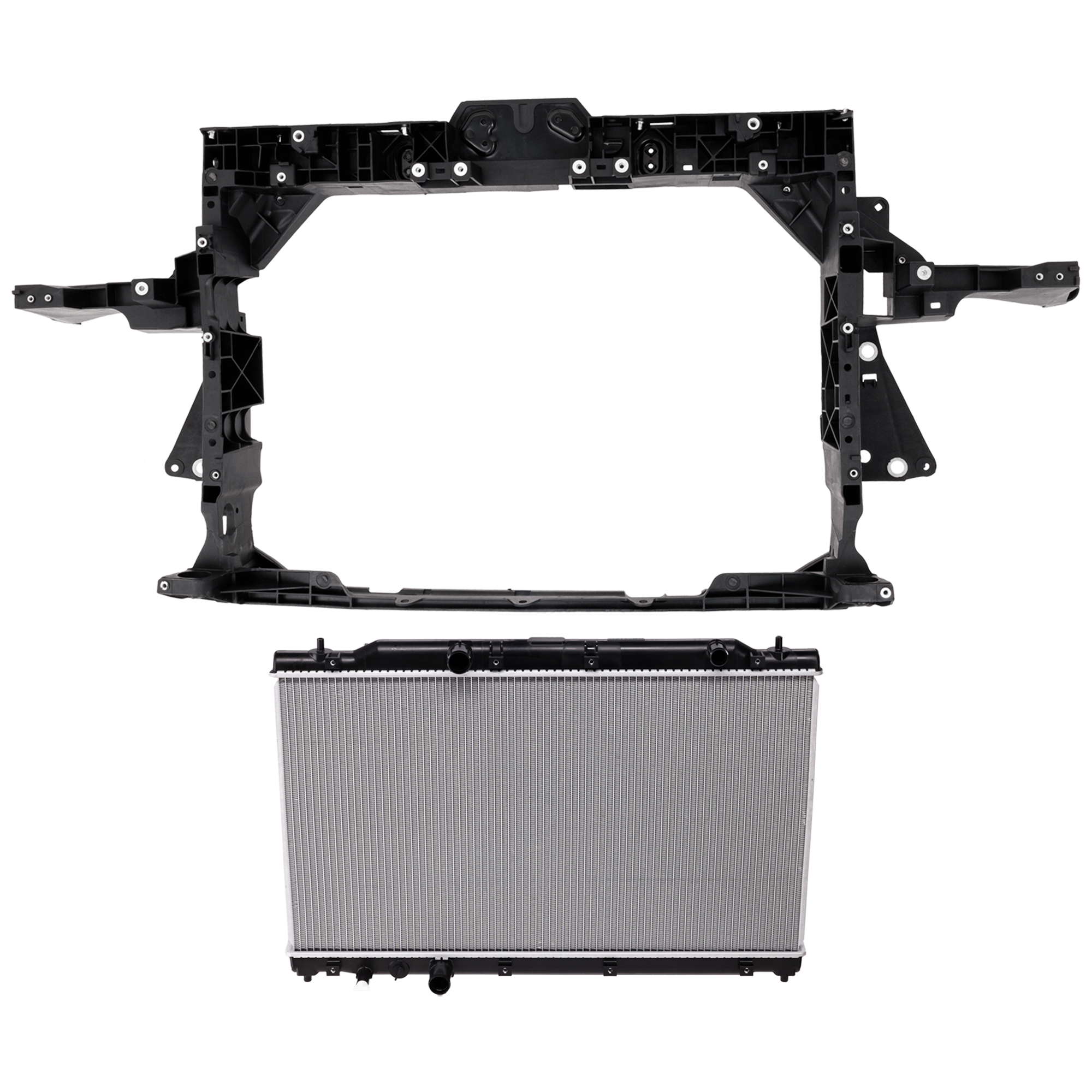 AM CR V 23-25 RADIATOR SUPPORT 2 pc Kit Assembly 1.5L Eng. with Radiator SKU KIT 050726-20 Partslink HO1225240 HO3010258 OEM 714103A0A01-1901068AA01