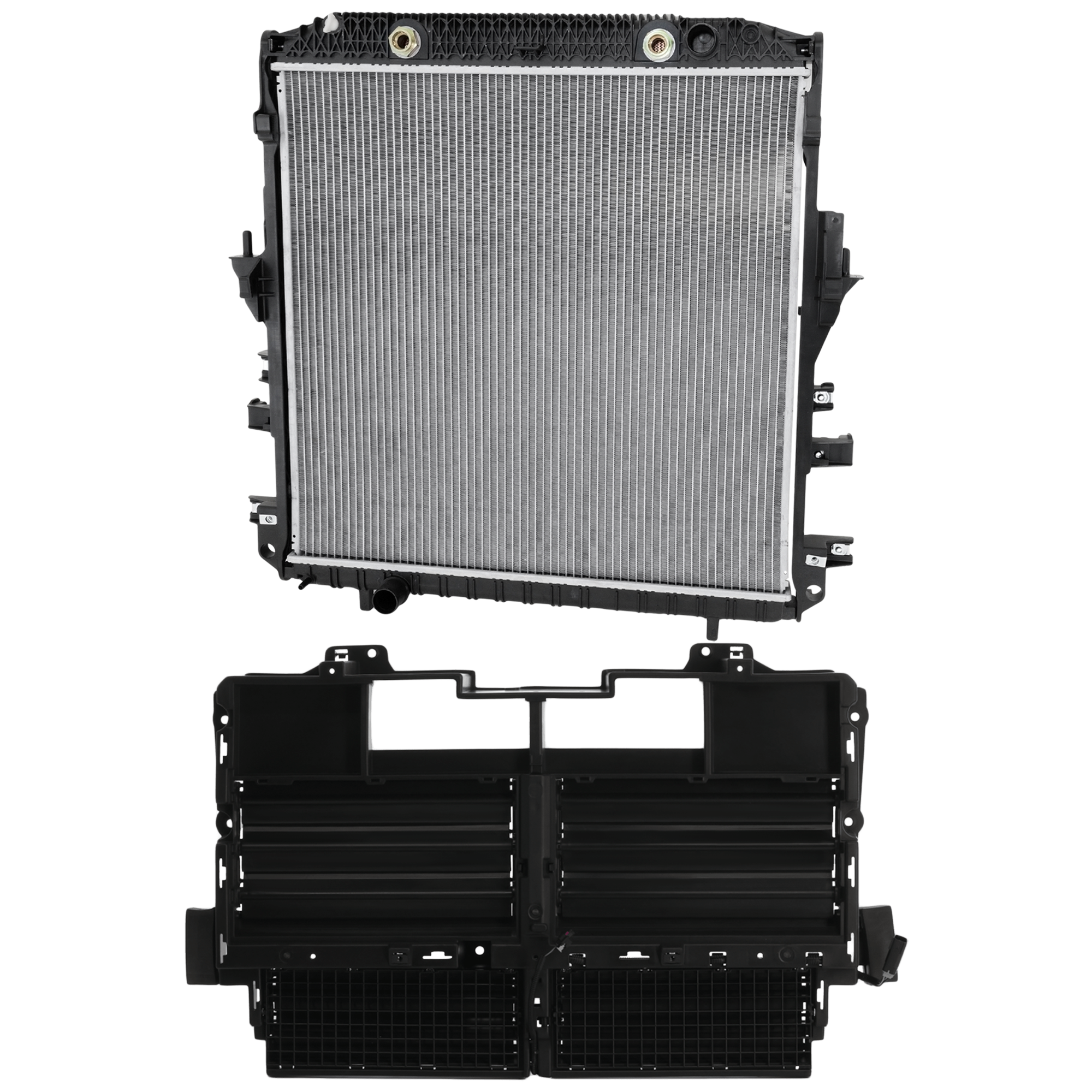 AM CANYON COLORADO 17-22 ACTIVE GRILLE SHUTTER 2 pc Kit 3.6L Eng. with Radiator SKU KIT 050726-37 Partslink GM1206109C GM3010616 OEM 84651500-84671373