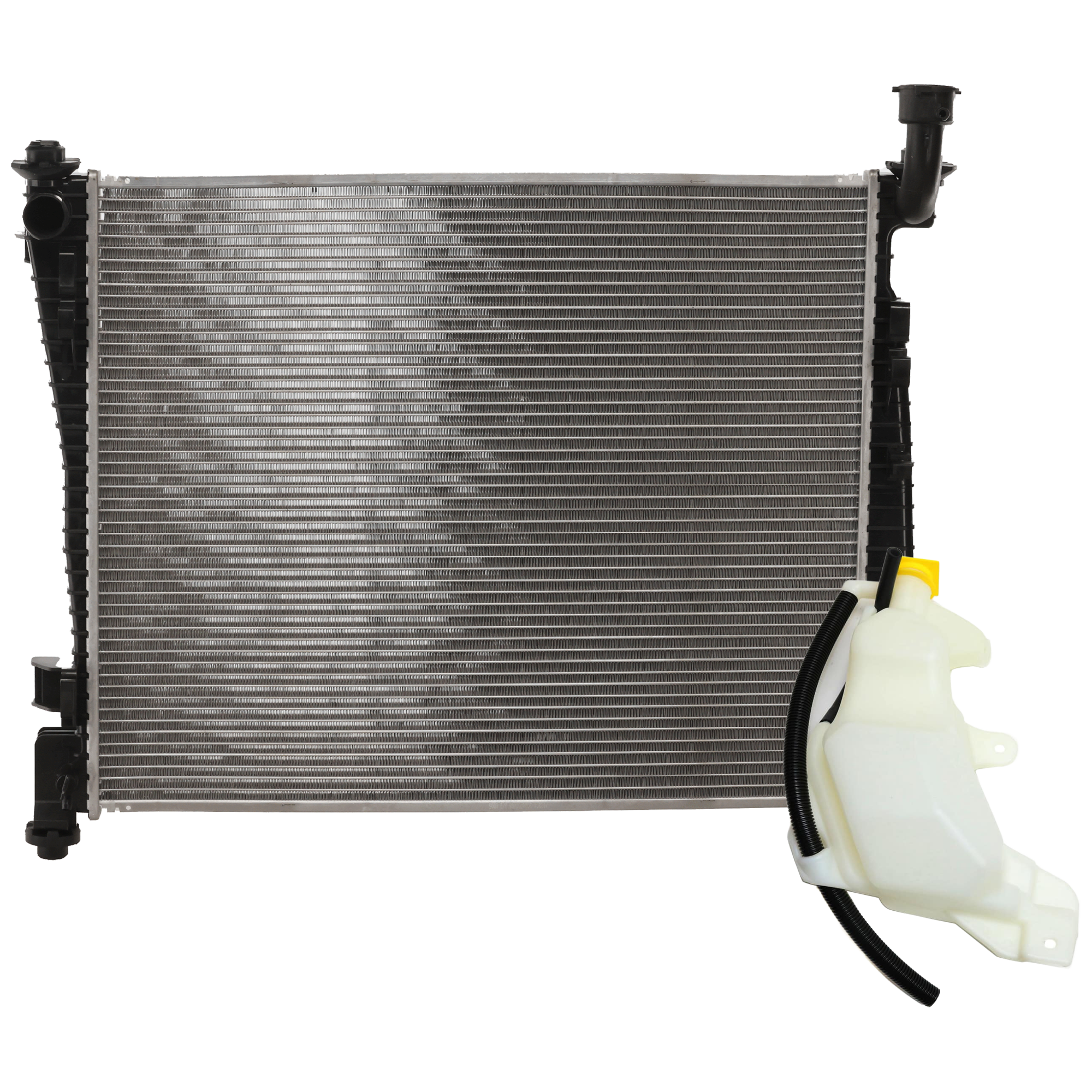 AM DURANGO 11-24 GRAND CHEROKEE 11-21 RADIATOR 2 pc Kit Heavy Duty Cooling with Coolant Reservoir SKU KIT 050726-40 Partslink CH3010357 CH3014133 OEM 55038001AH 5165708AA PFM