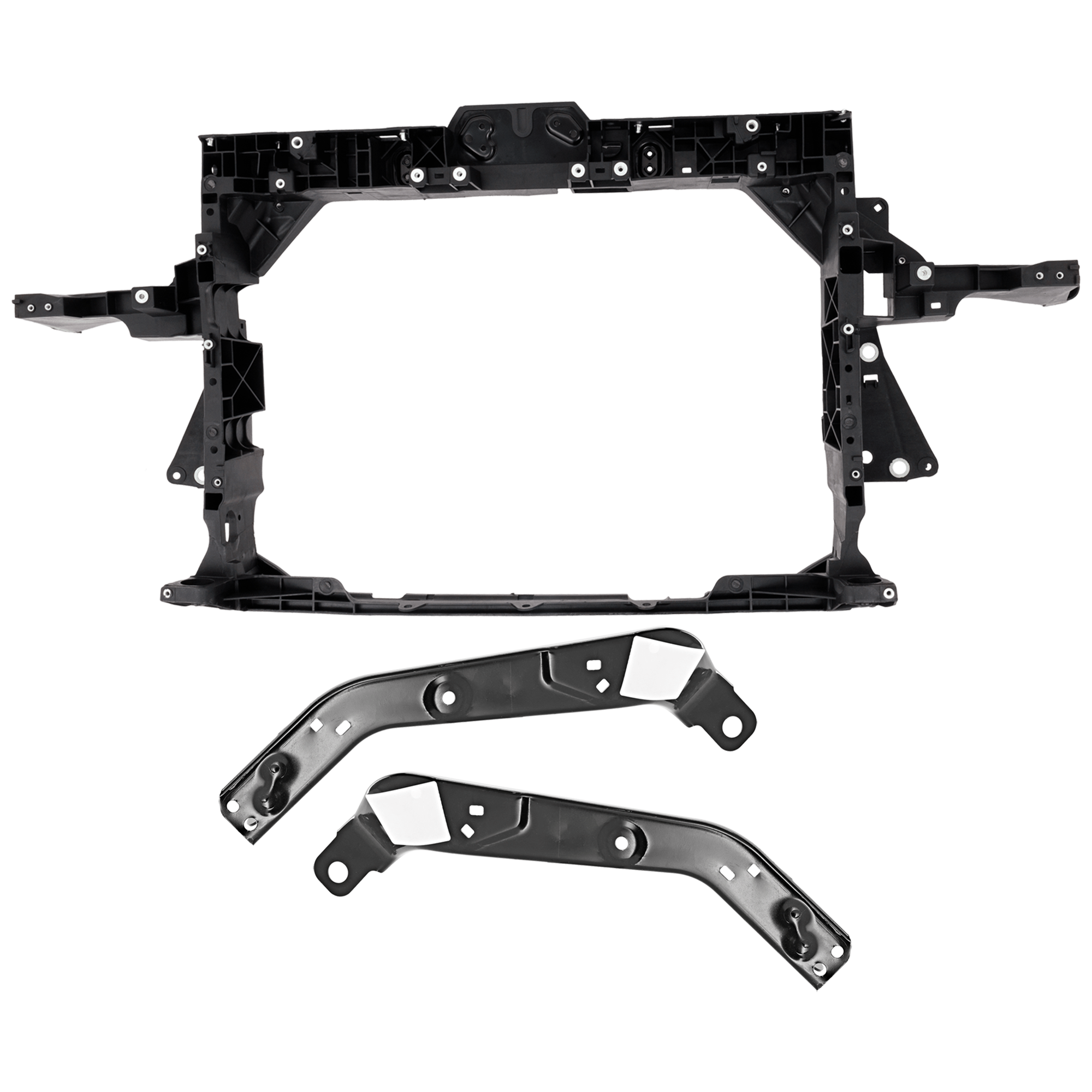 AM CR V 23-25 RADIATOR SUPPORT 3 pc Kit with Radiator Support Bracket SKU KIT 050726-54 Partslink HO1225240 HO1225234 HO1225235 OEM 714103A0A01-714703A0A00-714133