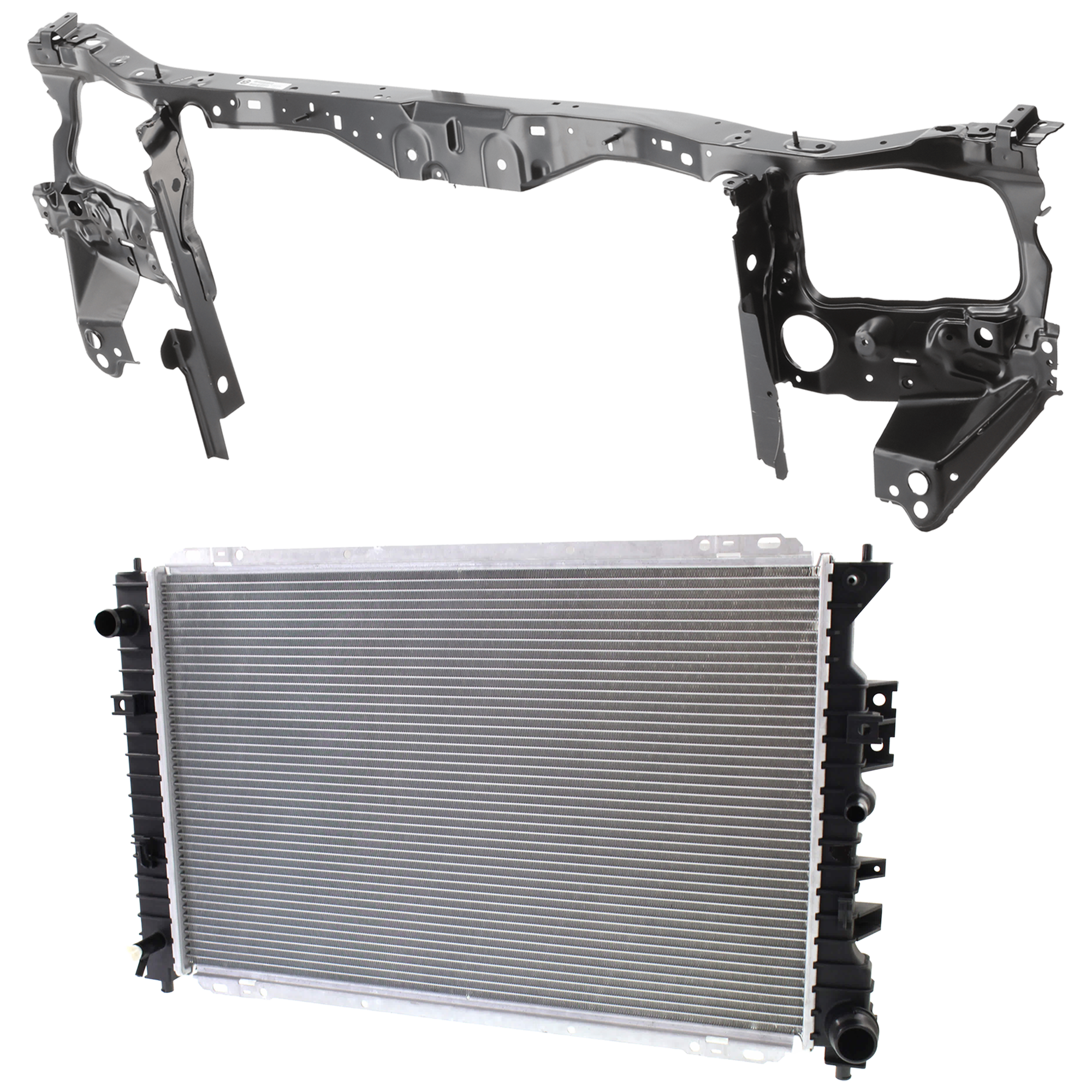 AM ESCAPE 09-12 MARINER 09-11 RADIATOR SUPPORT 2 pc Kit Assembly 2.5L Eng. with Radiator SKU KIT 050826-12 Partslink FO1225199 FO3010297 OEM AL8Z16138A AM6Z8005A