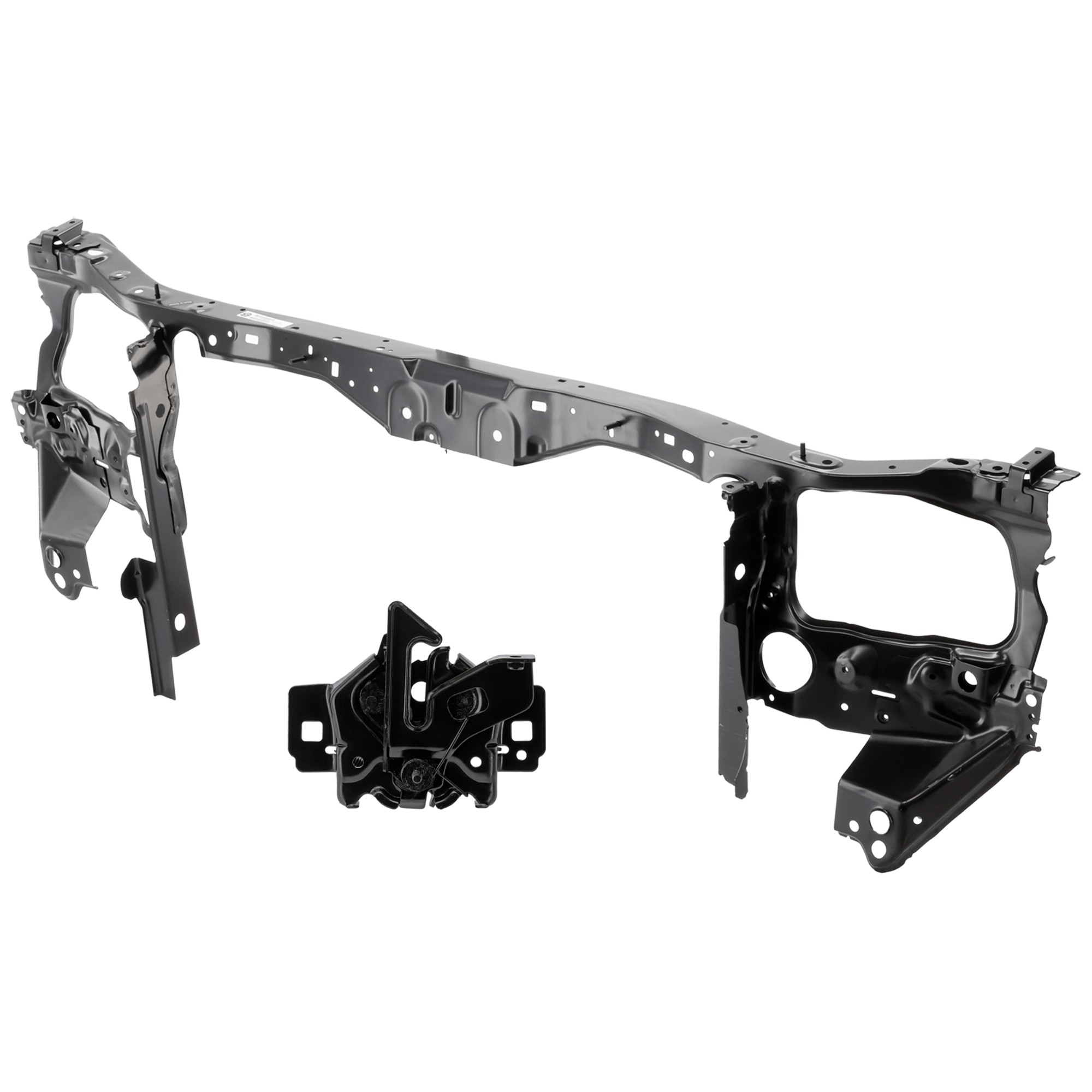AM ESCAPE 09-12 MARINER 09-11 RADIATOR SUPPORT 2 pc Kit Assembly with Hood Latch SKU KIT 050826-13 Partslink FO1225199 FO1234126 OEM AL8Z16138A 8L8Z16700A