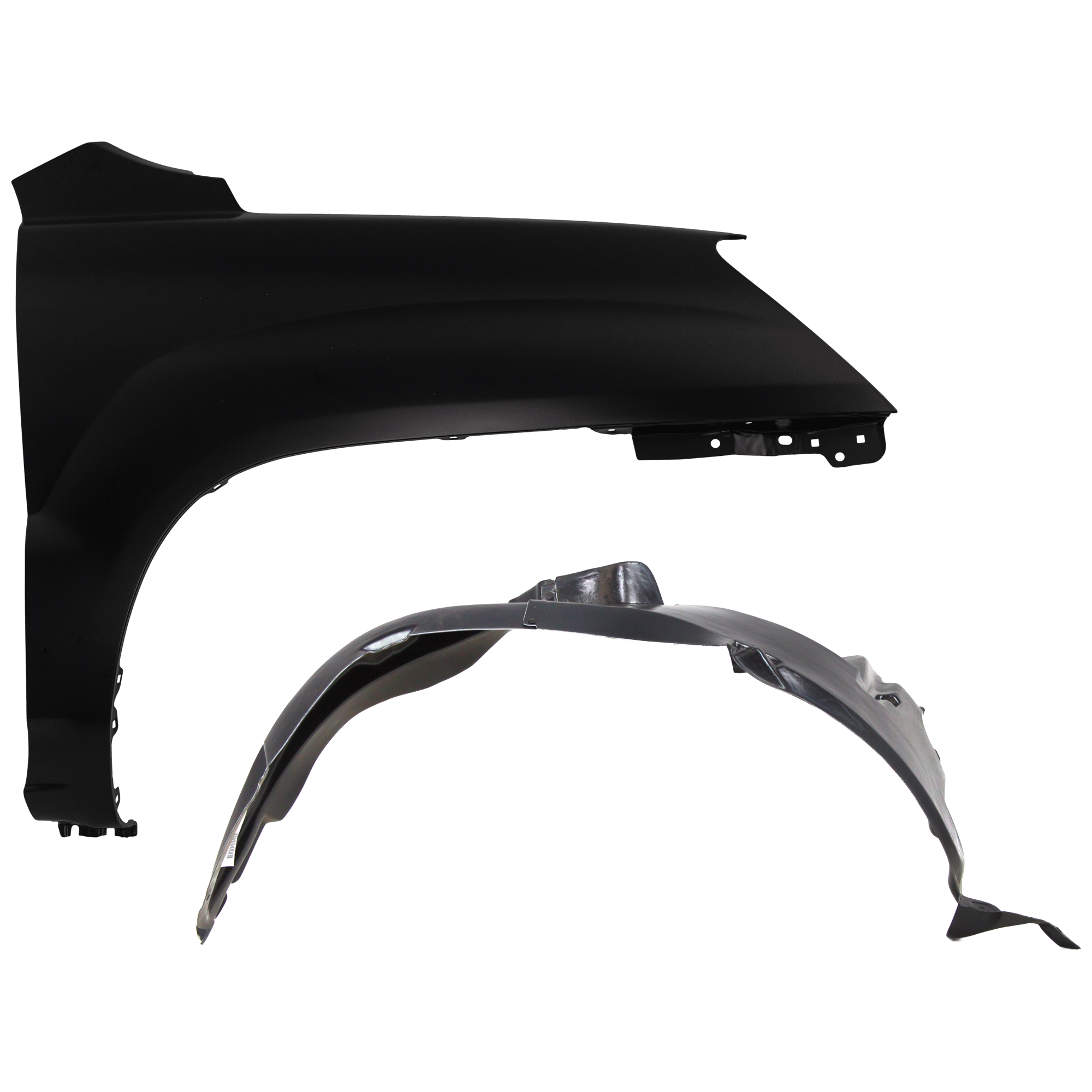 AM SPORTAGE 05-10 FRONT FENDER RH 2 pc Kit Primed with Fender Liner SKU KIT 050926 AE1004 Partslink KI1241120 KI1251114 OEM 663211F100-868121F000