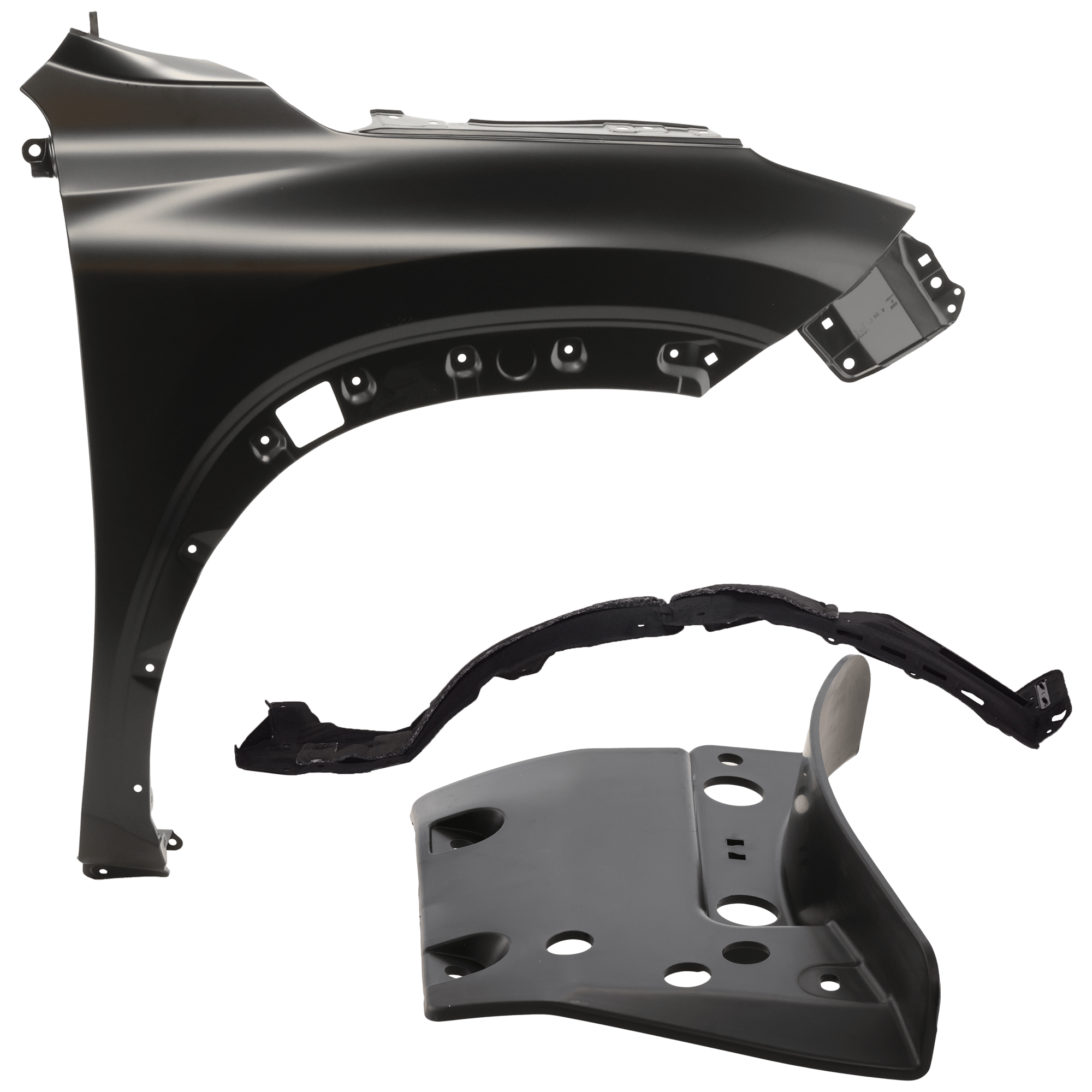 AM NX300 NX300H 19-21 FRONT FENDER RH 3 pc Kit Primed with Fender Liners SKU KIT 050926 AE1012 Partslink LX1241137 LX1249145 LX1251118 OEM 5381178010-5387578030-53895780