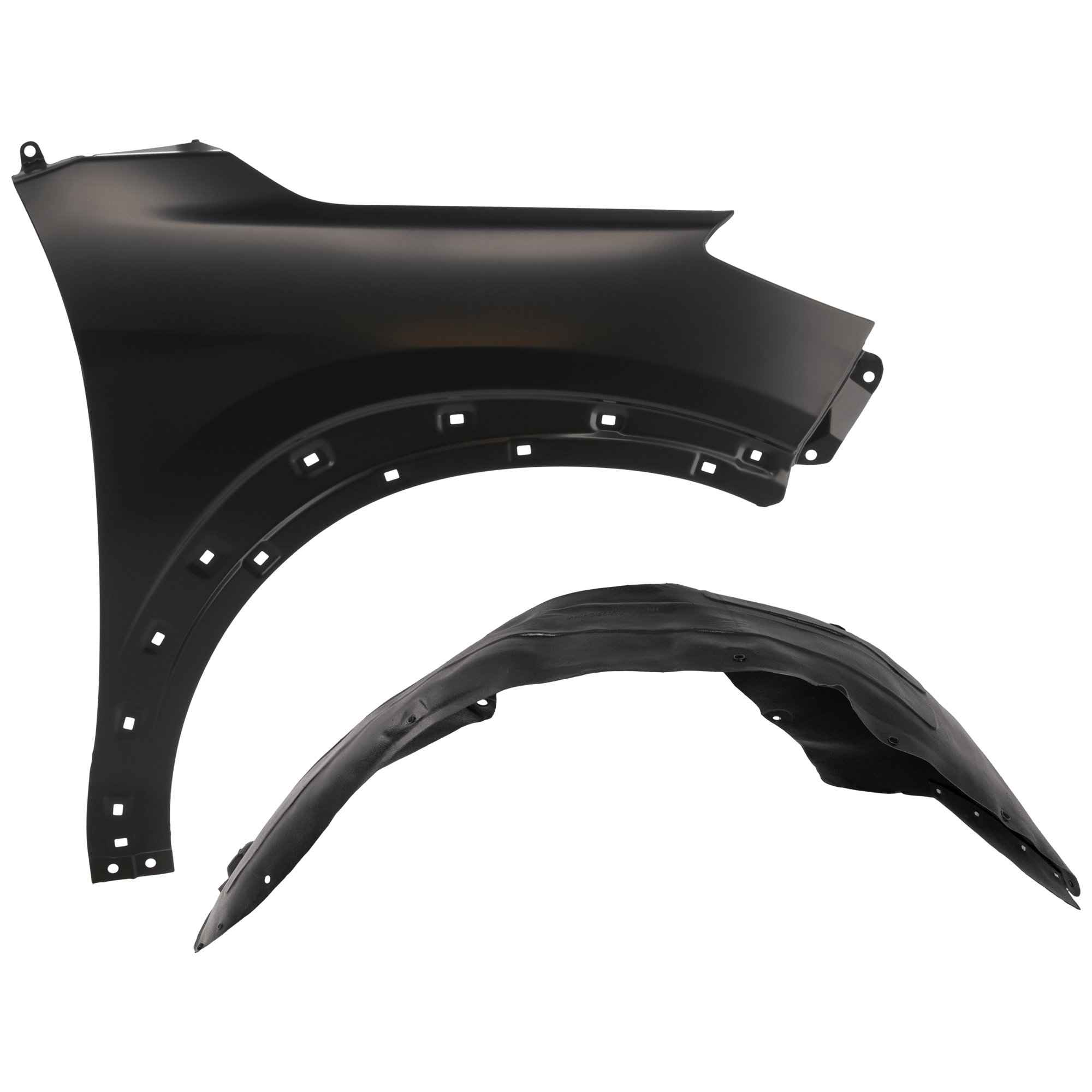 AM TUCSON 16-18 FRONT FENDER RH 2 pc Kit Primed Non Ulsan Plant 2 with Fender Liner SKU KIT 050926 AE103 Partslink HY1241165 HY1249156 OEM 66321D3000-86812D3000