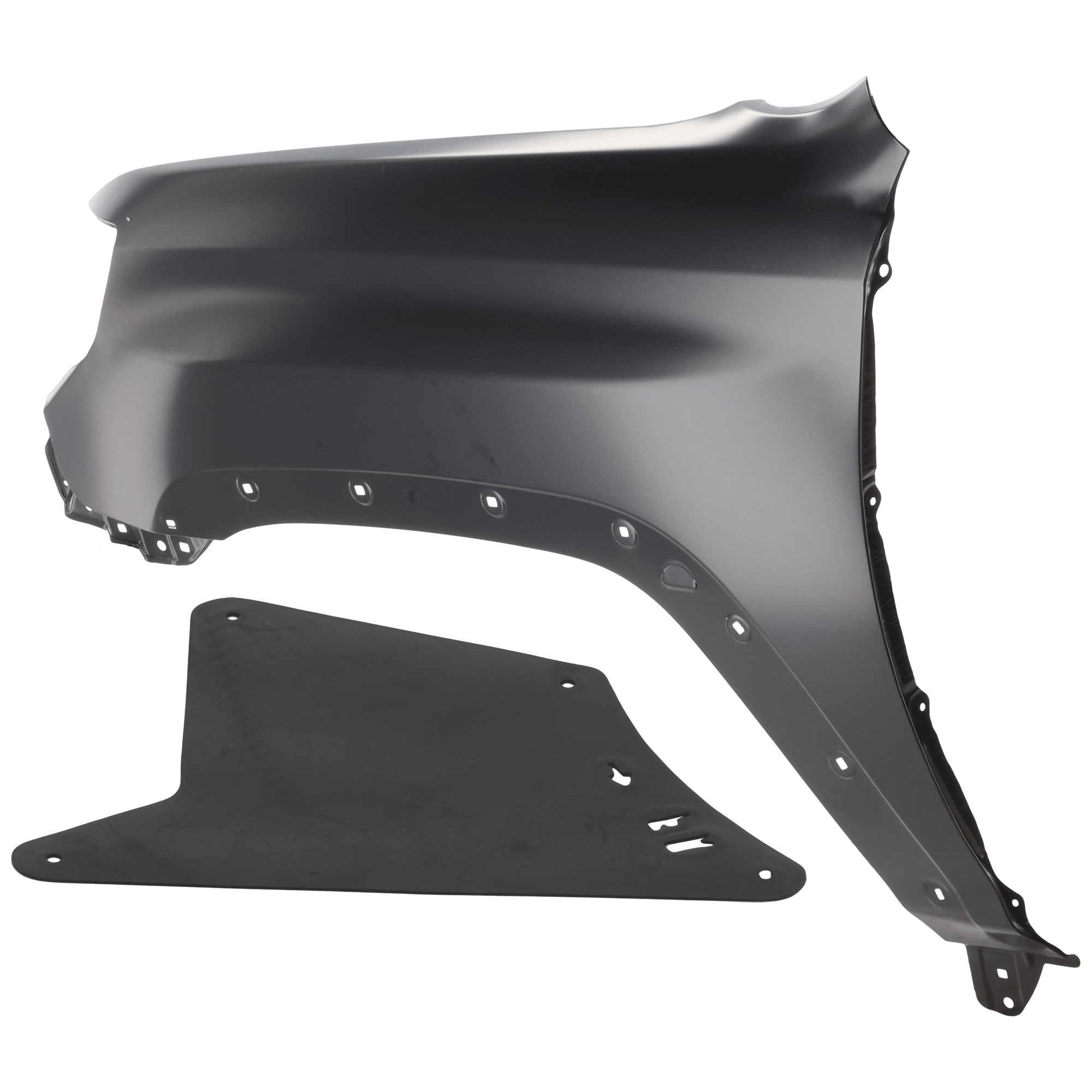 AM 4RUNNER 10-24 FRONT FENDER LH 2 pc Kit Primed with Fender Liner SKU KIT 050926 AE1045 Partslink TO1240233 TO1250129 OEM 5381235510-5373635151