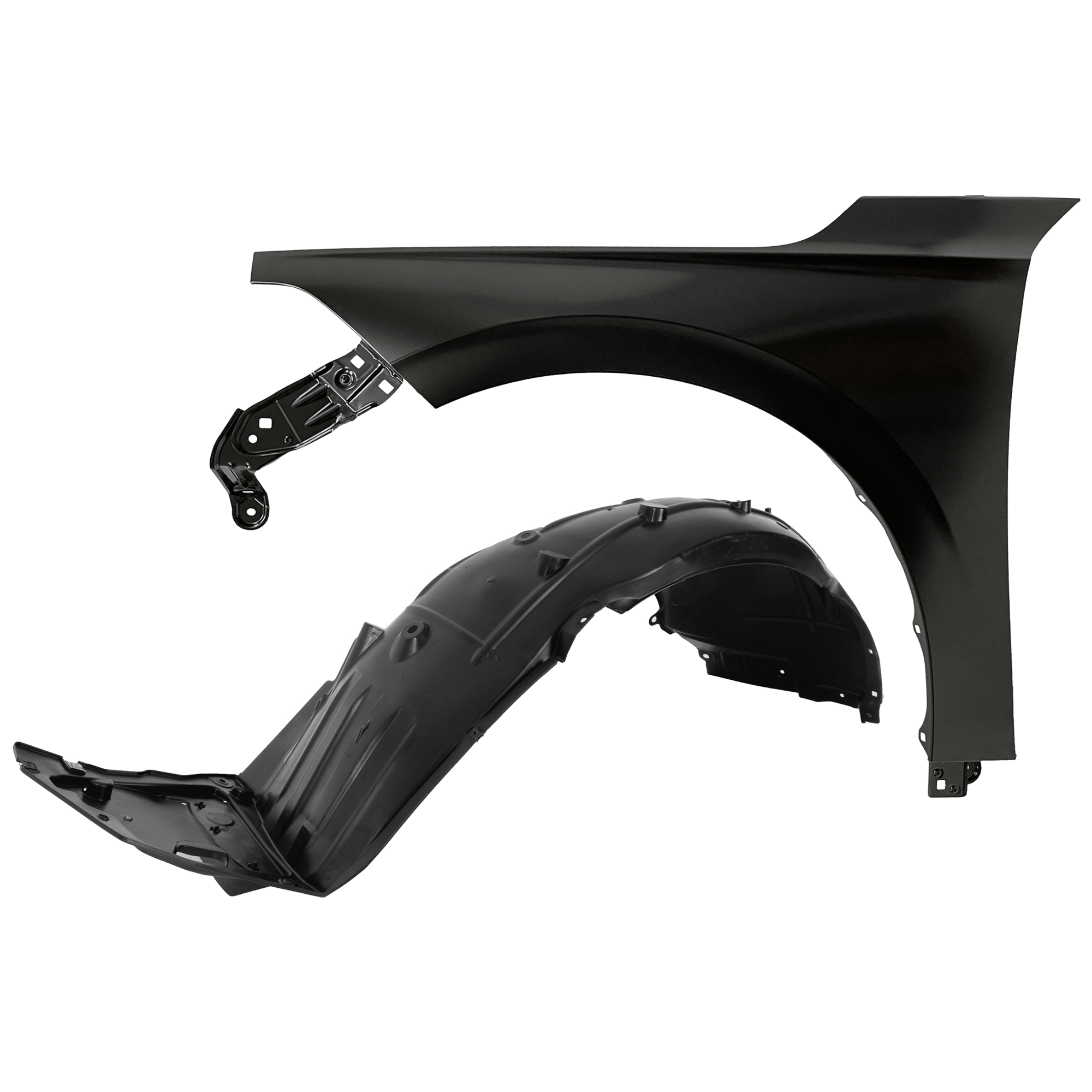 AM CIVIC 22-24 FRONT FENDER LH Primed with Fender Liner SKU KIT 050926 AE104 Partslink HO1240201 HO1248201 OEM 60260T20A00ZZ 74150T20A00