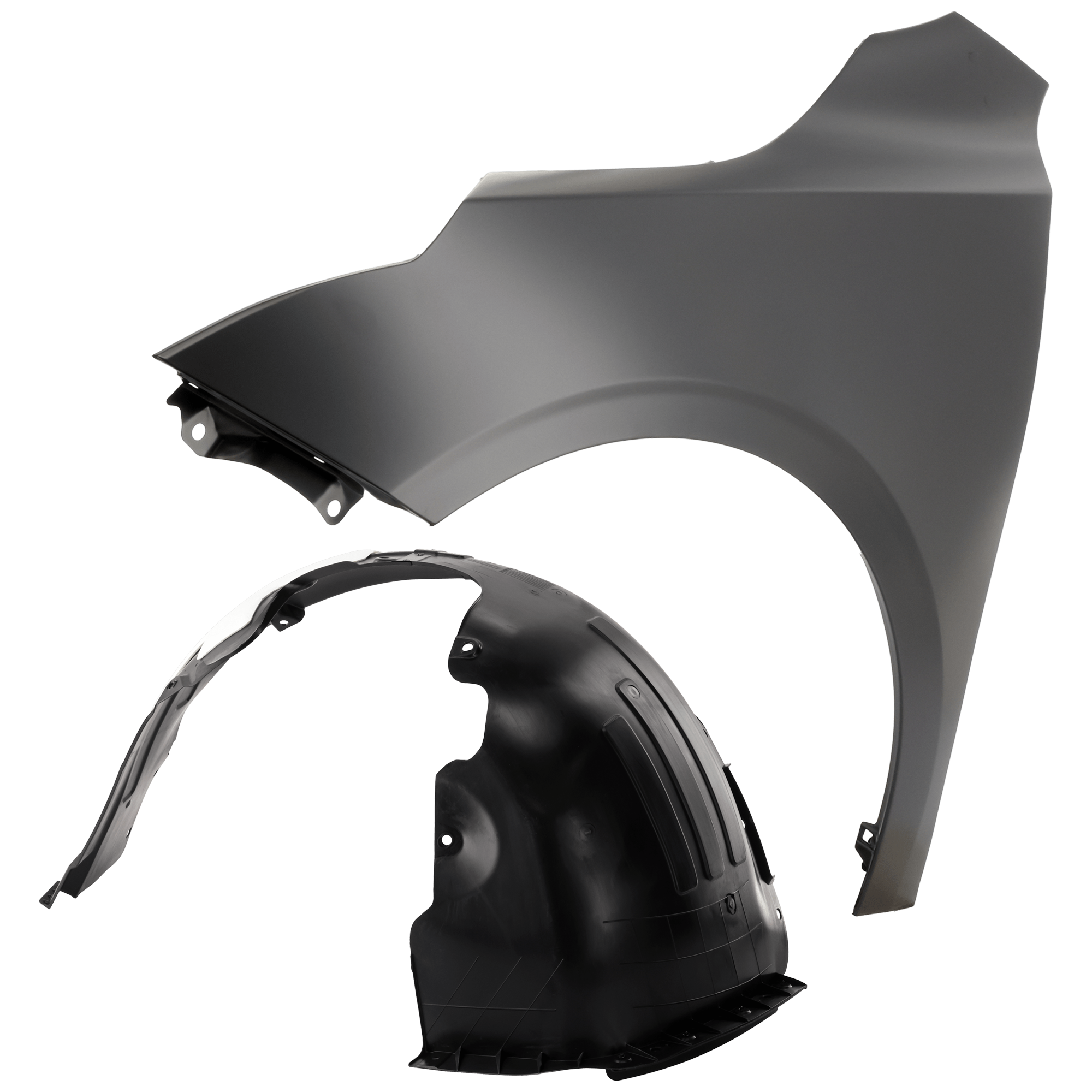 AM FORTE 19-21 FRONT FENDER LH 2 pc Kit Primed with Fender Liner SKU KIT 050926 AE1091 Partslink KI1240154 KI1248159 OEM 66311M7000-86811M7000