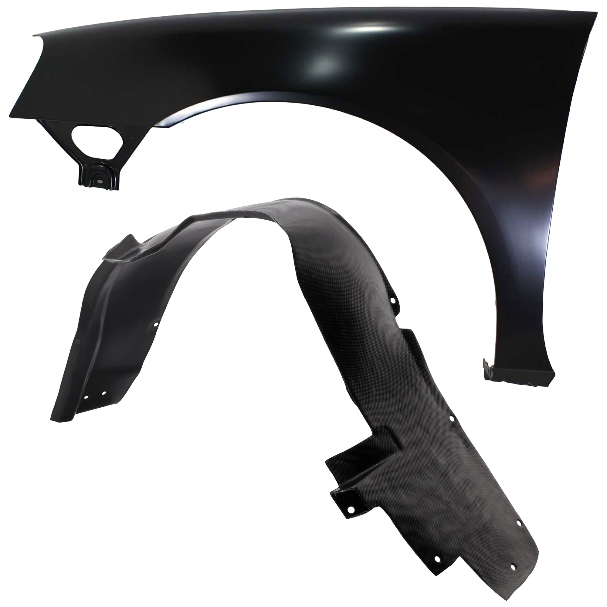 AM GRAND PRIX 04-07 FRONT FENDER LH Primed with Fender Liner SKU KIT 050926 AE109 Partslink GM1240298 GM1248146 OEM 89023495-21998881