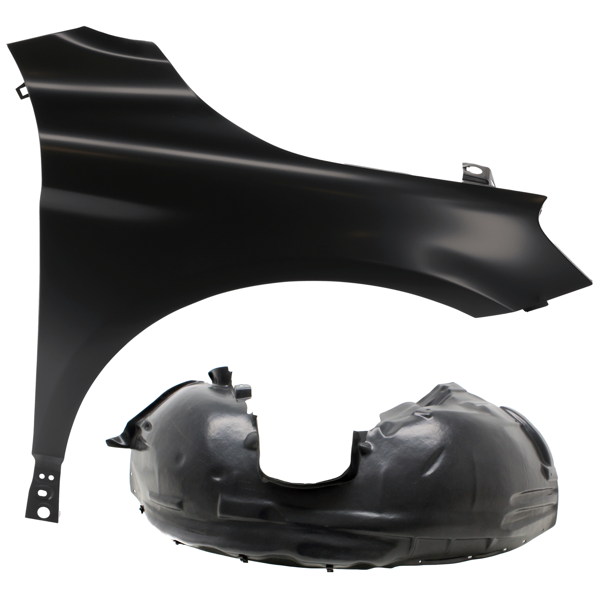 AM XC60-10-17 FRONT FENDER RH Primed with Fender Liner SKU KIT 050926 AE110 Partslink VO1241121 VO1249114 OEM 312179765-314078254