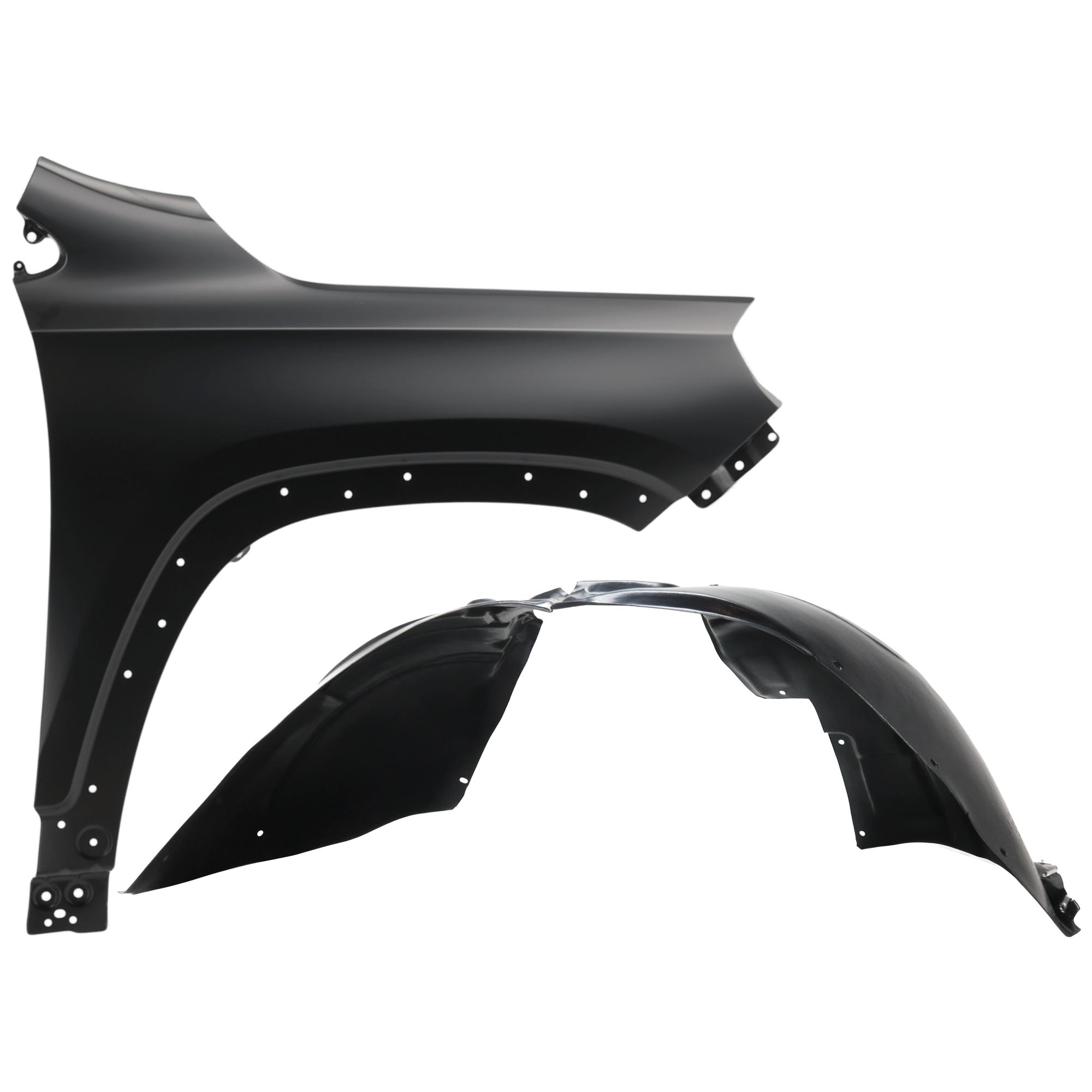 AM TERRAIN 18-24 FRONT FENDER RH 2 pc Kit Primed with Fender Liner SKU KIT 050926 AE1114 Partslink GM1241408 GM1249282 OEM 84278263-23462426 PFM