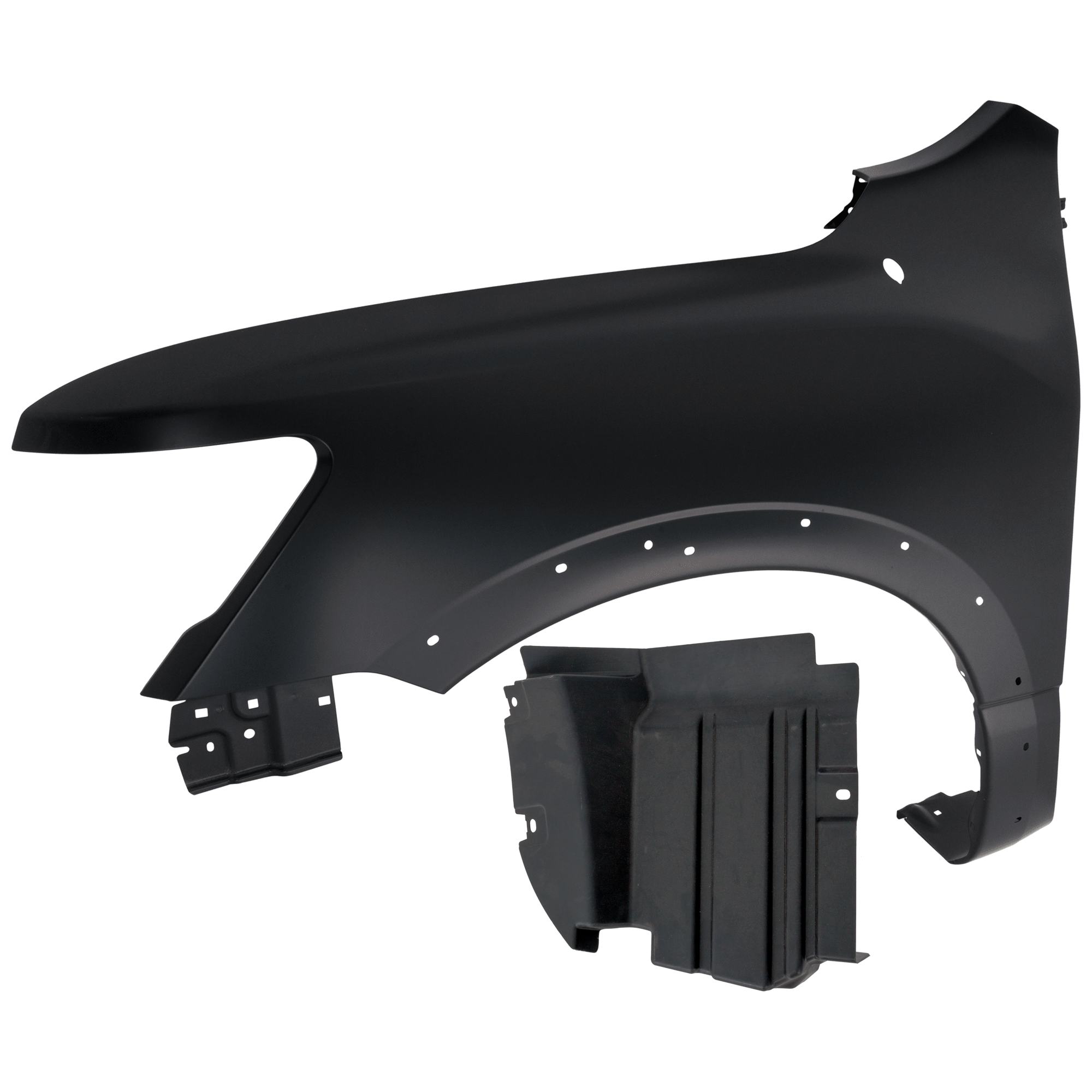 AM TITAN 20-23 FRONT FENDER LH 2 pc Kit Primed with Fender Liner SKU KIT 050926 AE1119 Partslink NI1240235 NI1248184 OEM 631019FT2B 638459FV1A
