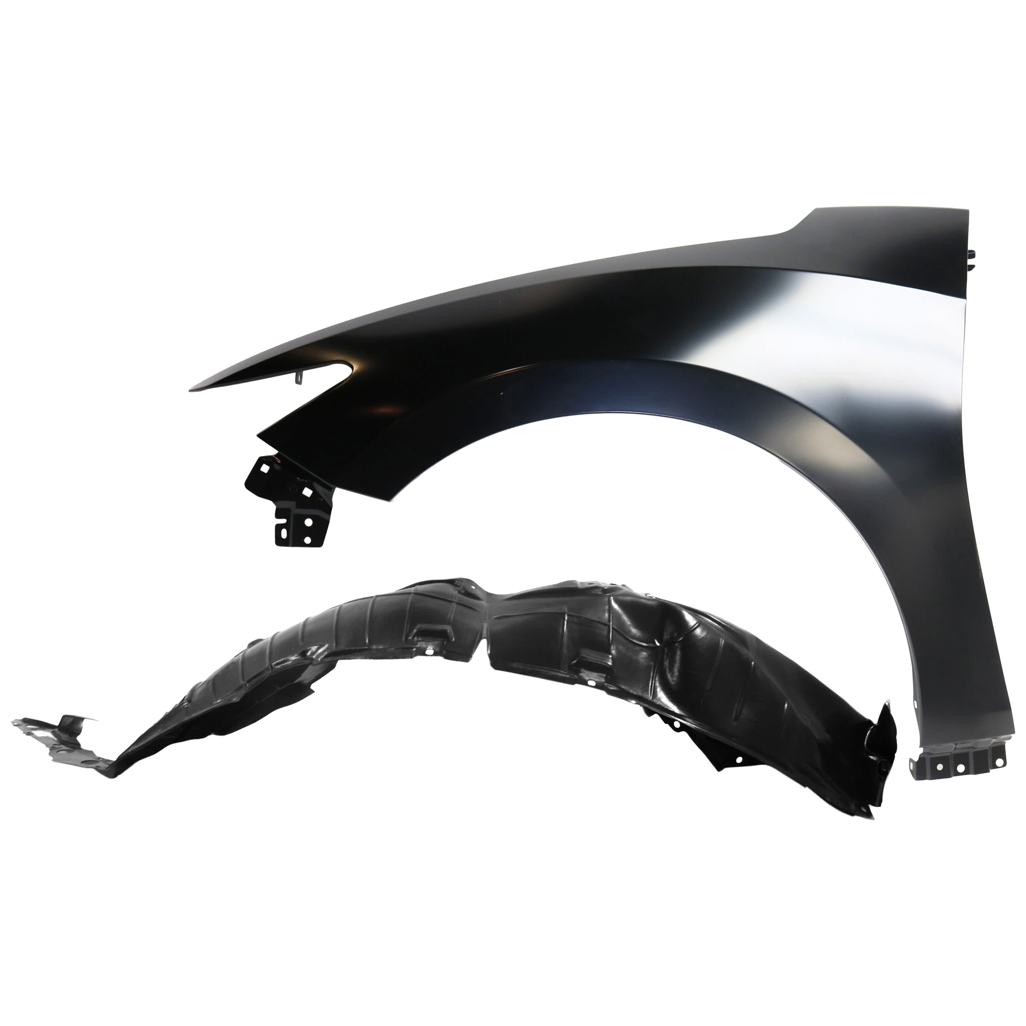 AM MAXIMA 16-23 FRONT FENDER LH 2 pc Kit Primed with Fender Liner SKU KIT 050926 AE1173 Partslink NI1240224 NI1248159 OEM 631014RA0A 638434RA1D PFM